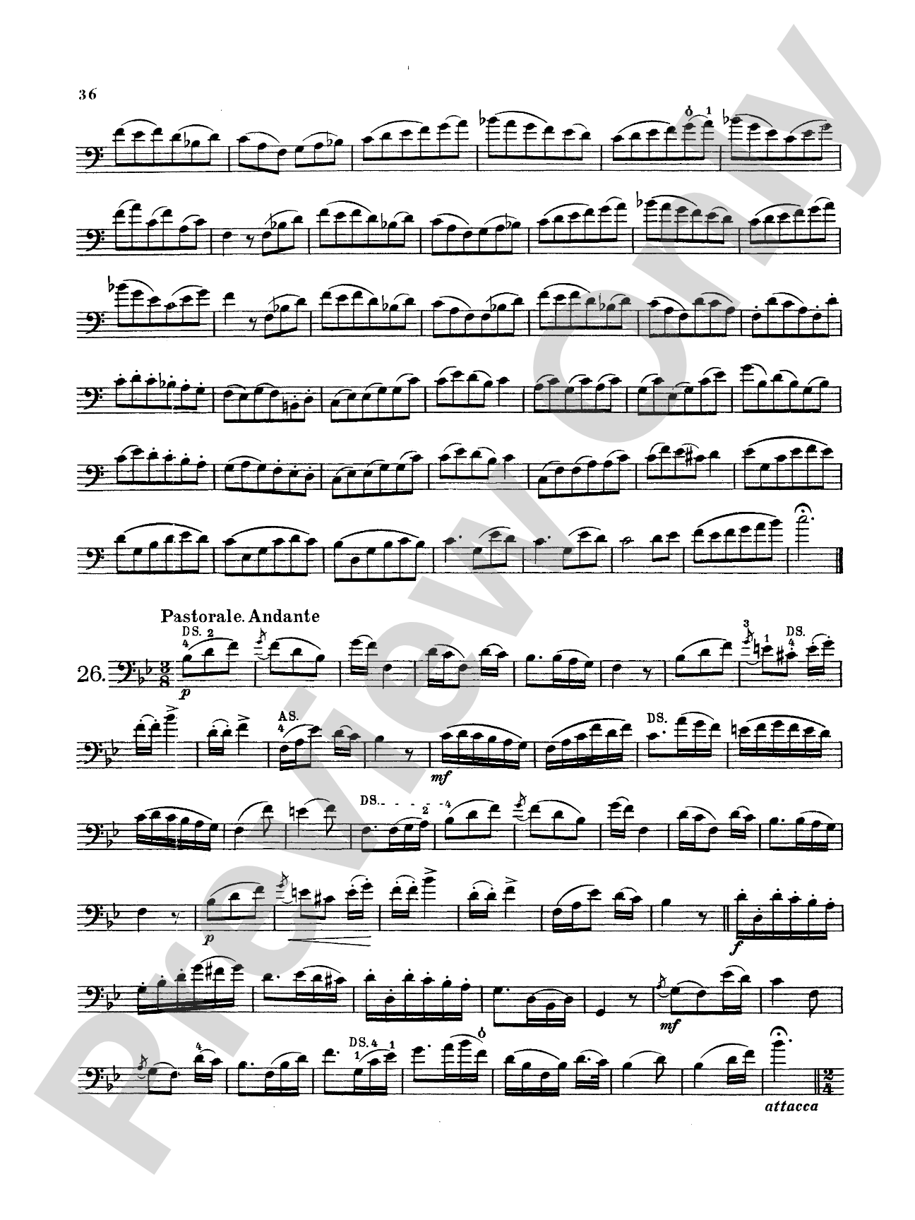 Storch: Thirty-Two Etudes: String Bass Book