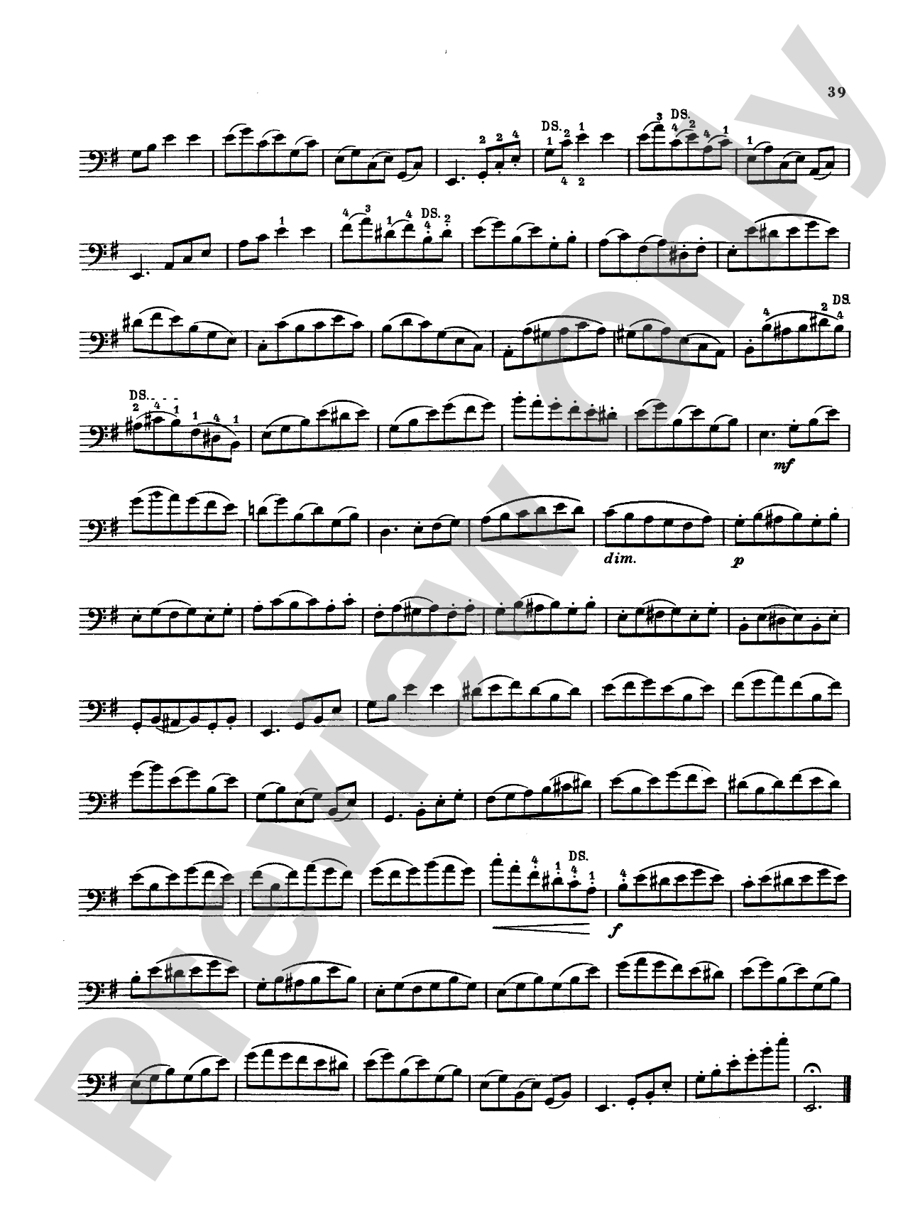 Storch: Thirty-Two Etudes: String Bass Book