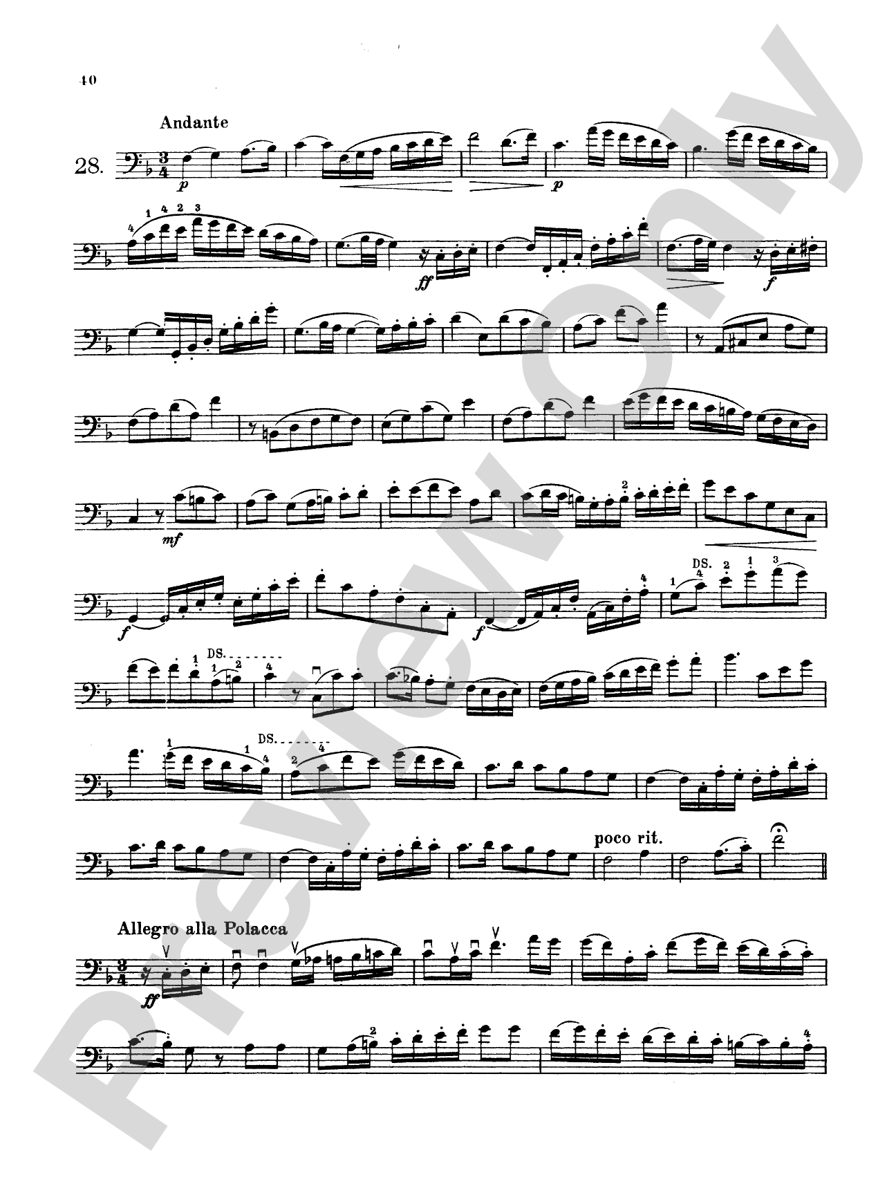 Storch: Thirty-Two Etudes: String Bass Book