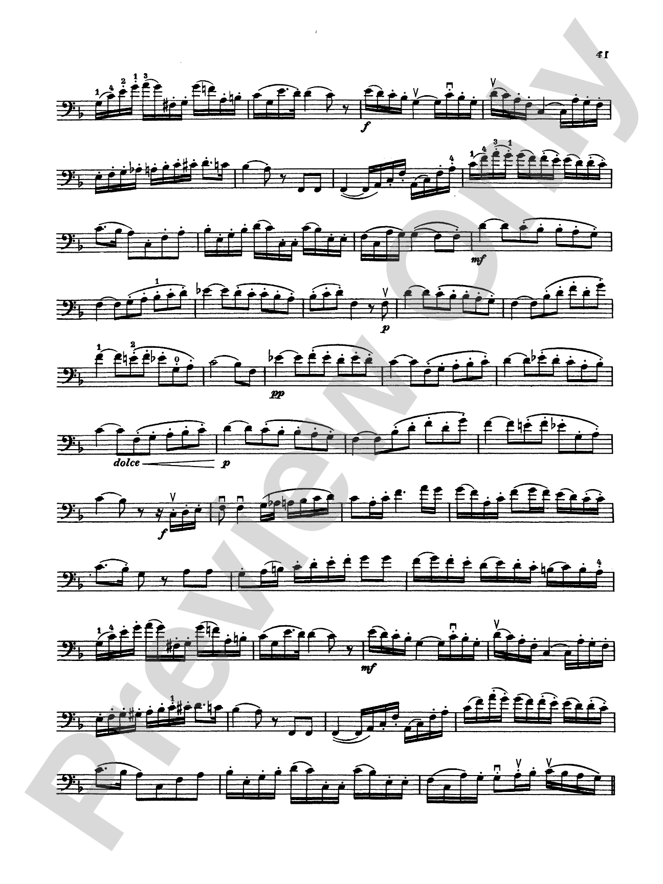 Storch: Thirty-Two Etudes: String Bass Book