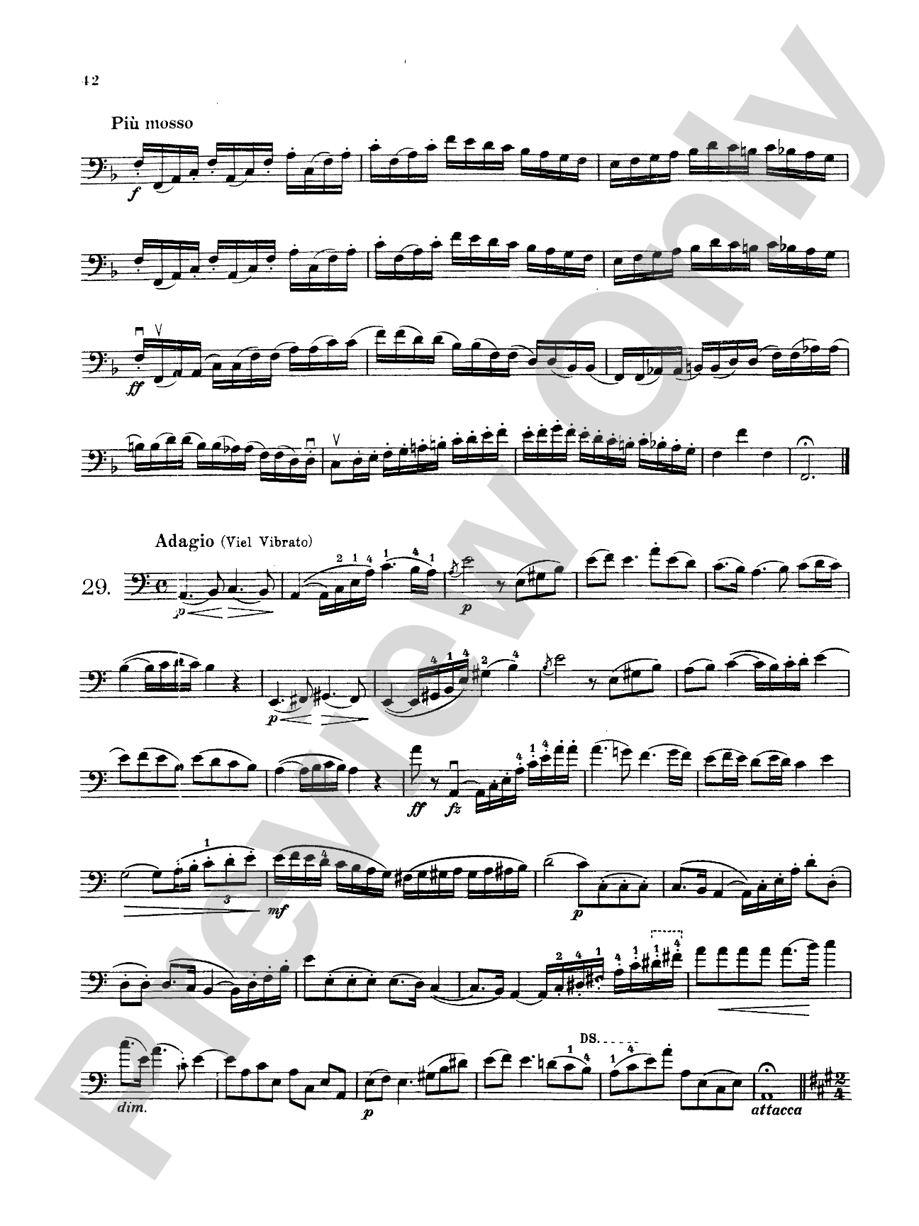 Storch: Thirty-Two Etudes: String Bass Book
