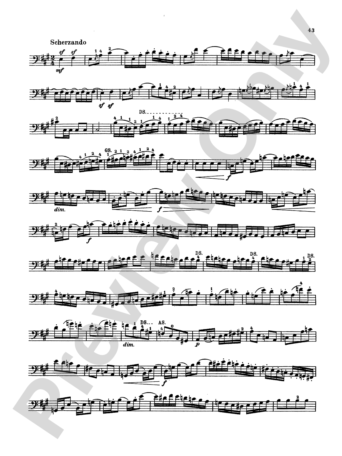 Storch: Thirty-Two Etudes: String Bass Book