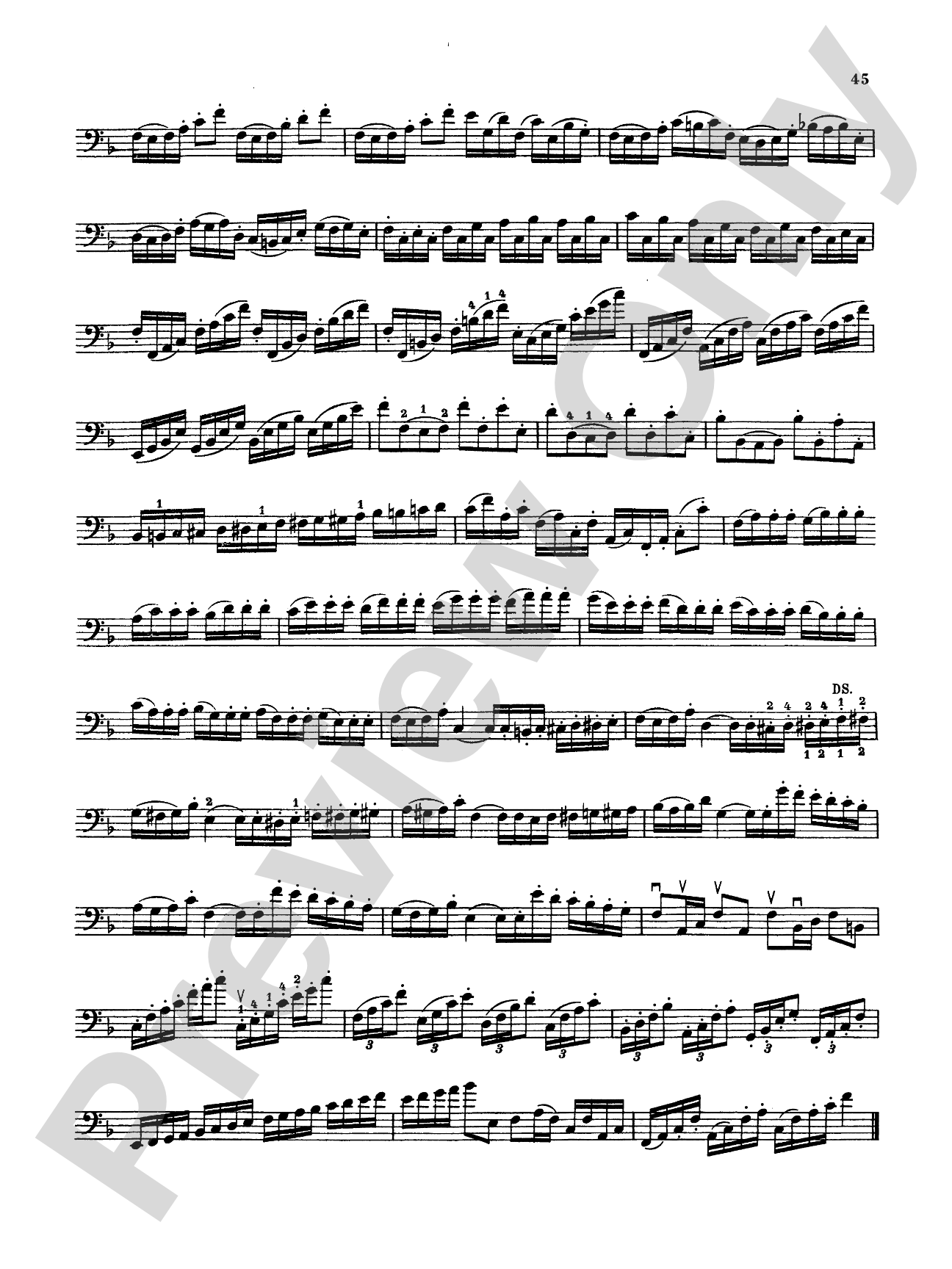 Storch: Thirty-Two Etudes: String Bass Book