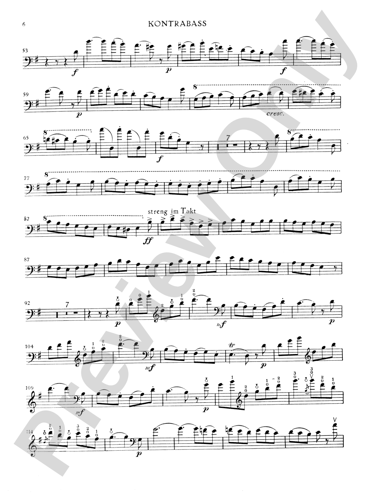 Dragonetti: Student's Concerto in A Major: String Bass Book