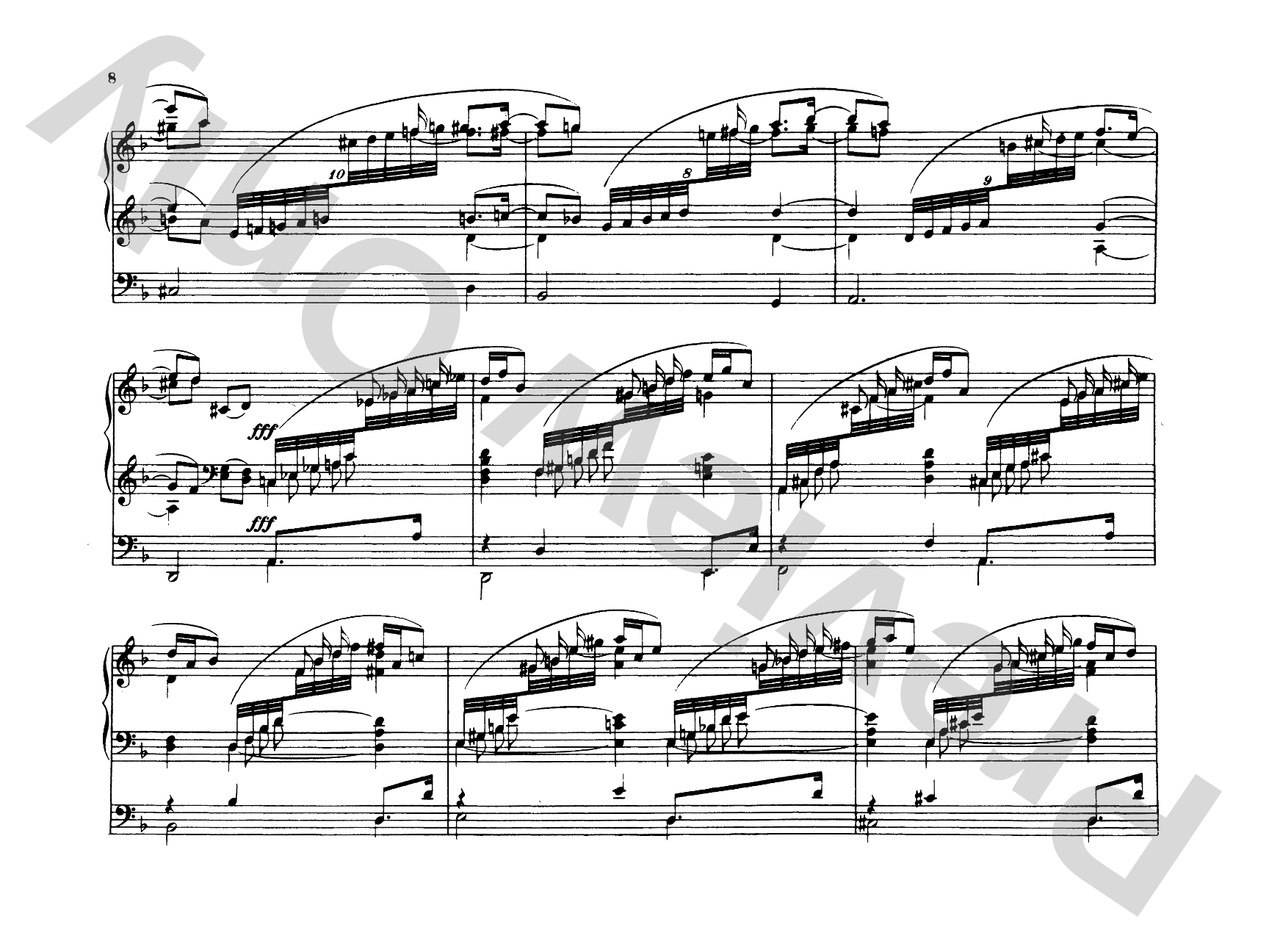 Reger: Introduction and Passacaglia: Organ Comb Bound Book