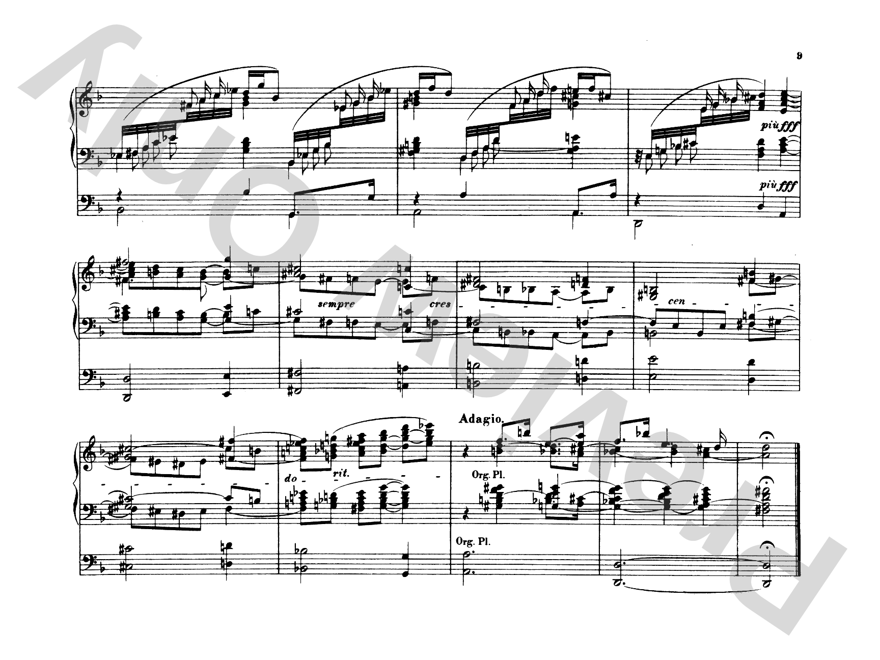 Reger: Introduction and Passacaglia: Organ Comb Bound Book