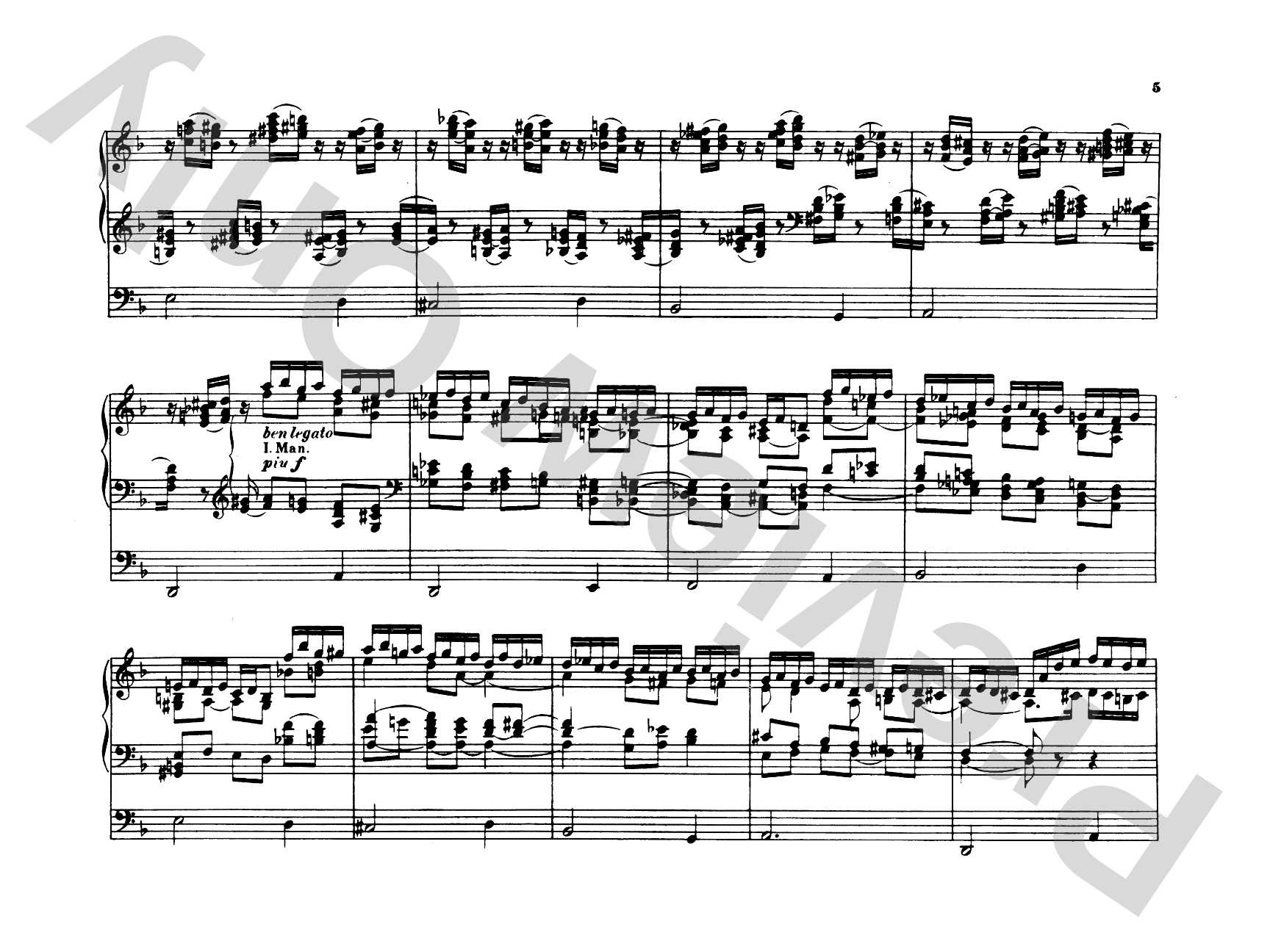 Reger: Introduction and Passacaglia: Organ Comb Bound Book