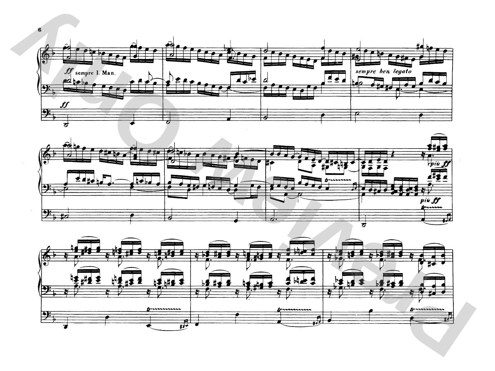 Reger: Introduction and Passacaglia: Organ Comb Bound Book