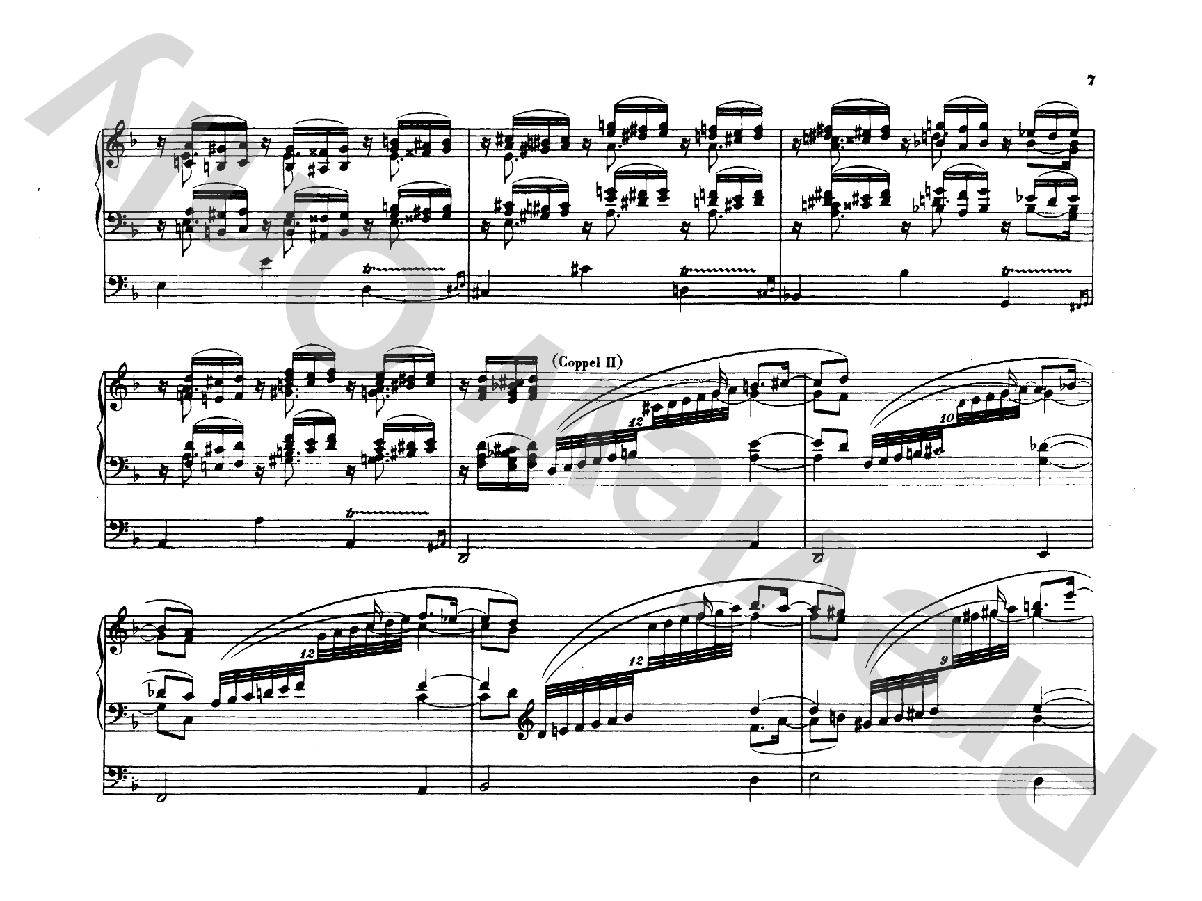 Reger: Introduction and Passacaglia: Organ Comb Bound Book
