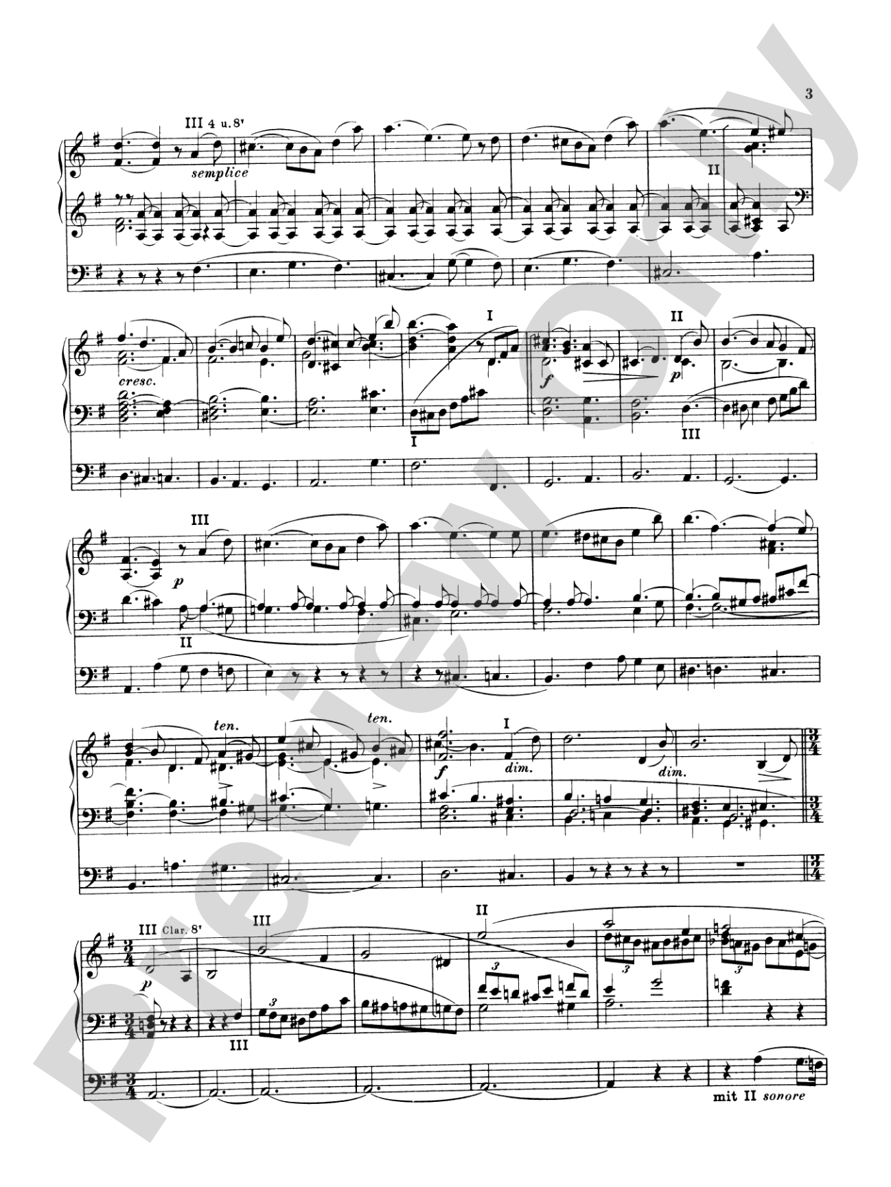 Elgar: Sonata in G Major (Urtext): Organ Sheet
