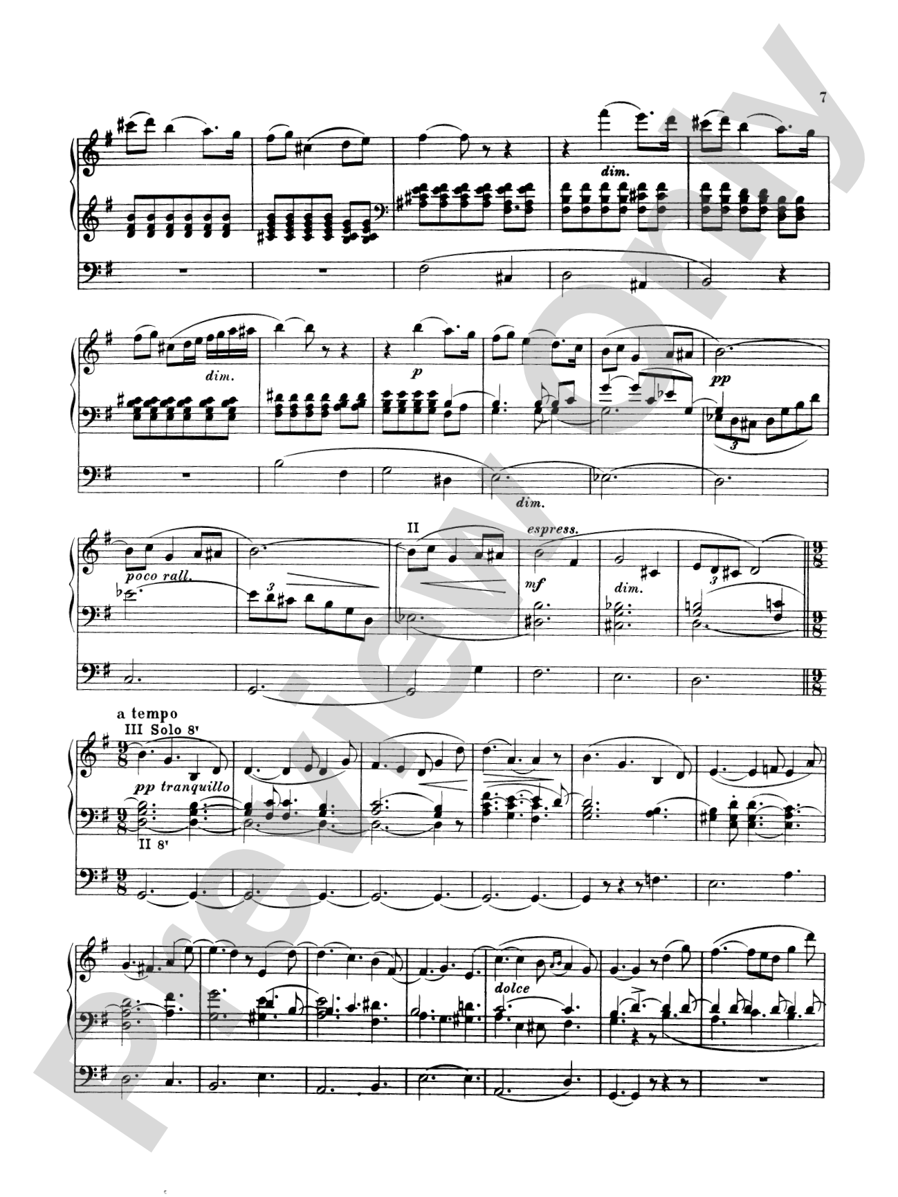 Elgar: Sonata in G Major (Urtext): Organ Sheet