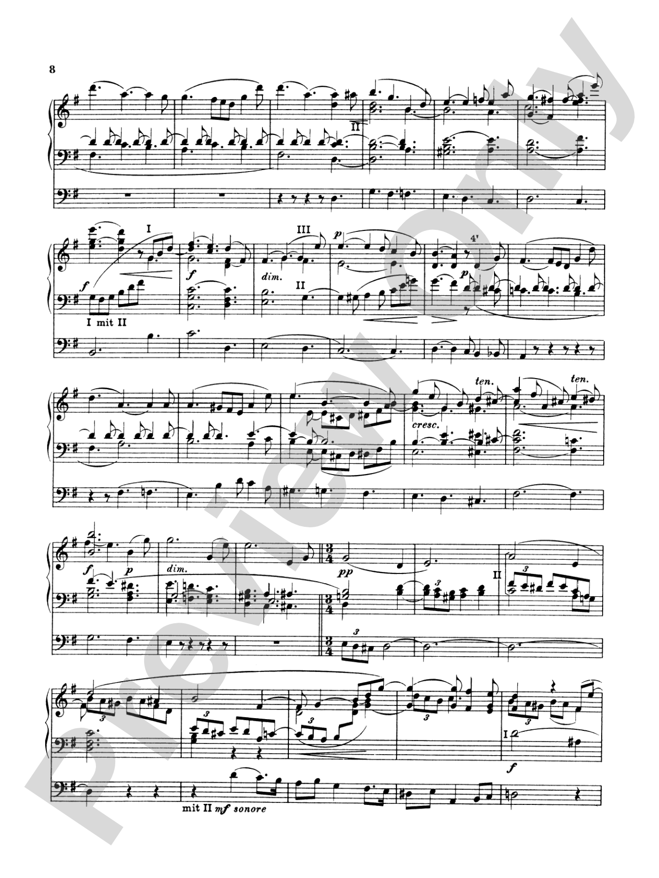 Elgar: Sonata in G Major (Urtext): Organ Sheet