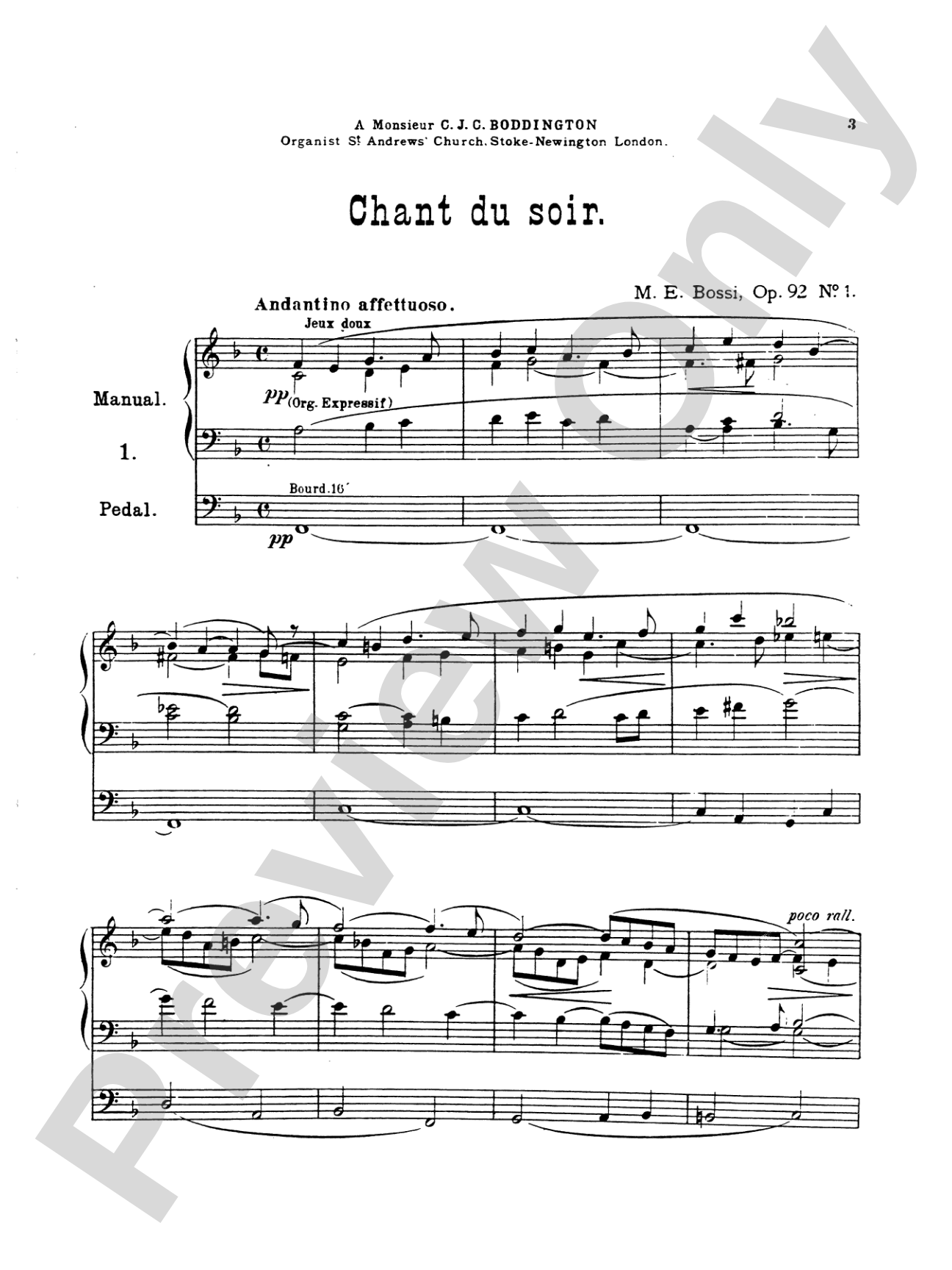 Bossi: Selected Organ Works: Organ Book