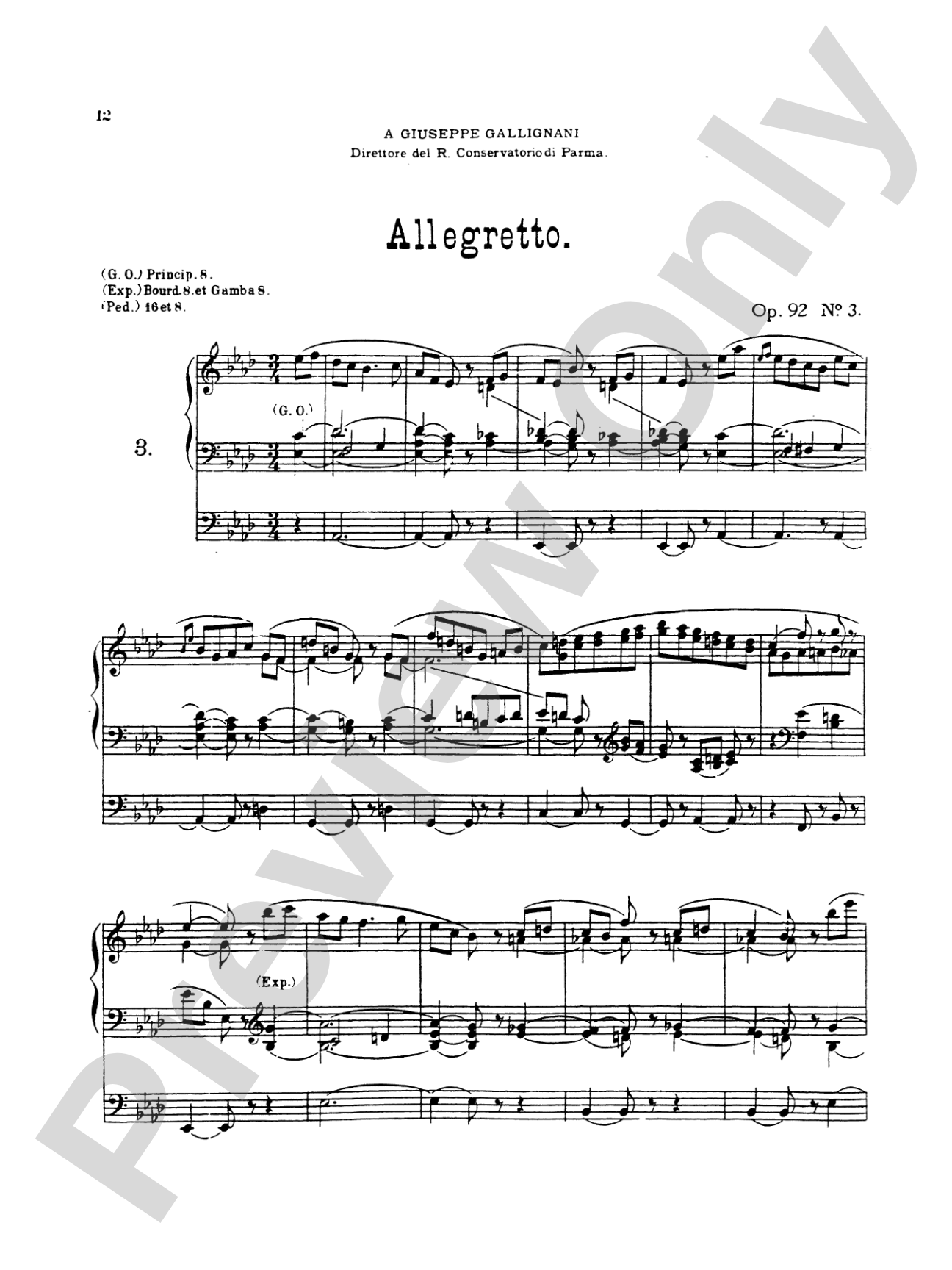 Bossi: Selected Organ Works