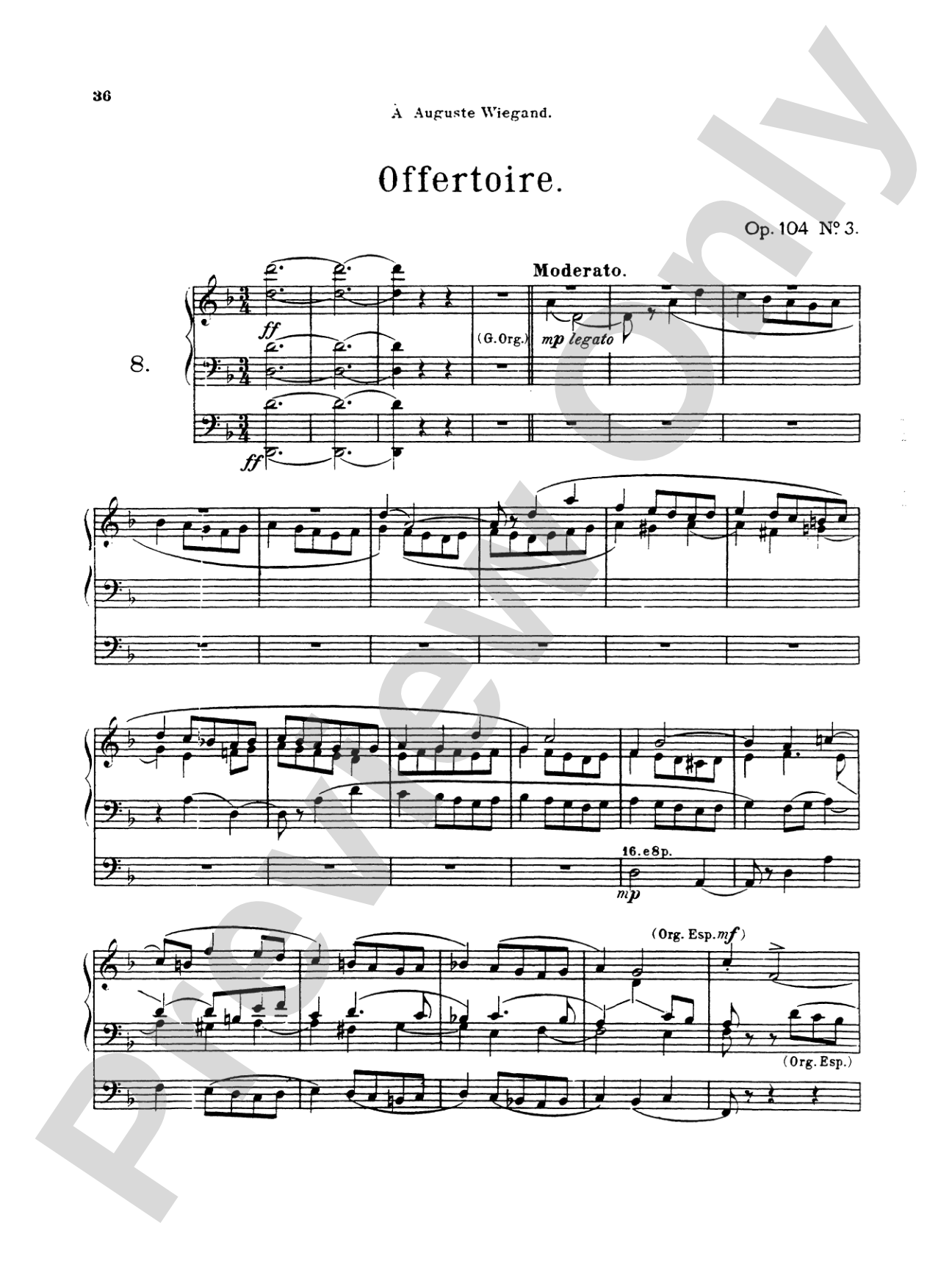 Bossi: Selected Organ Works