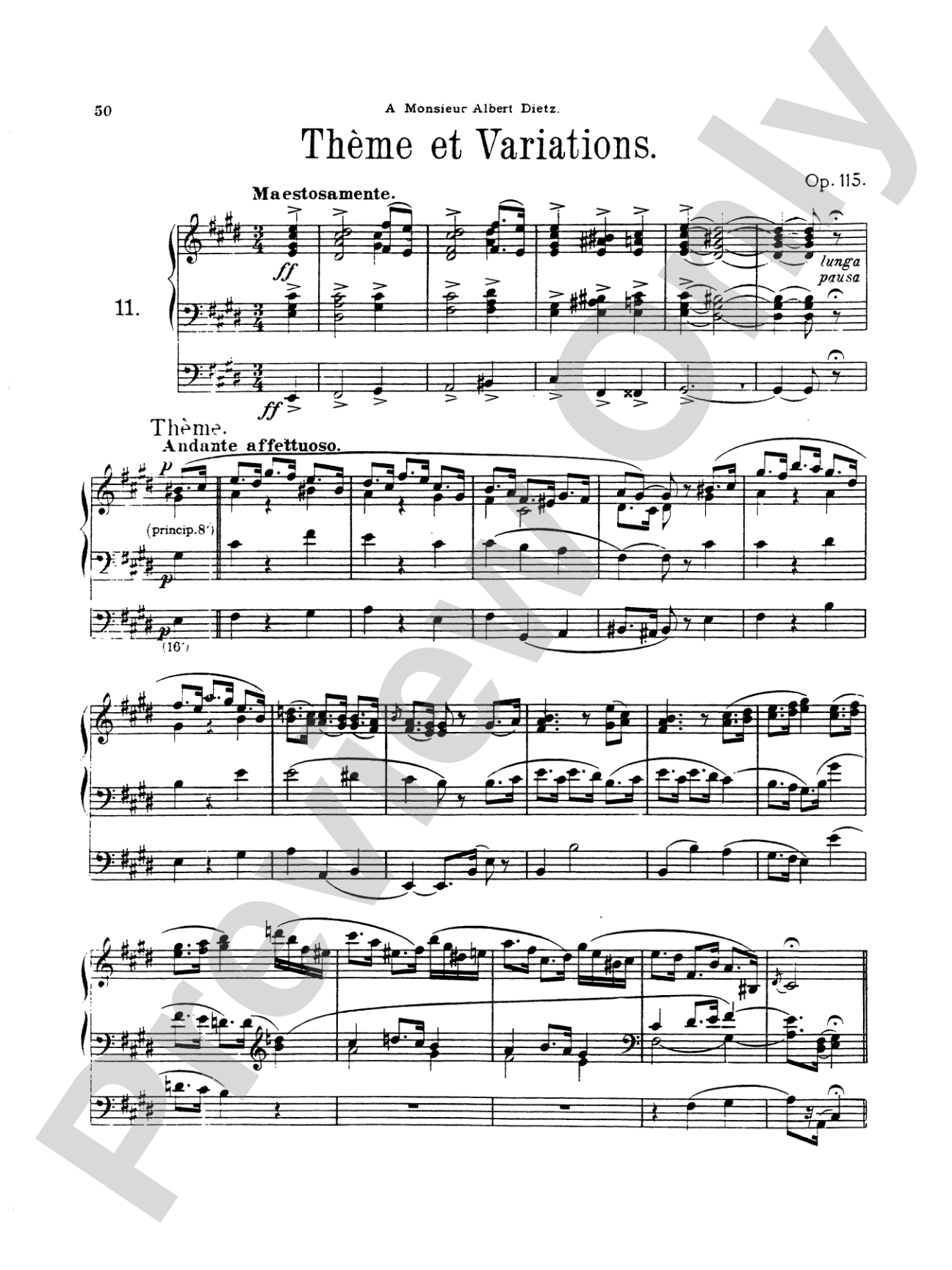 Bossi: Selected Organ Works