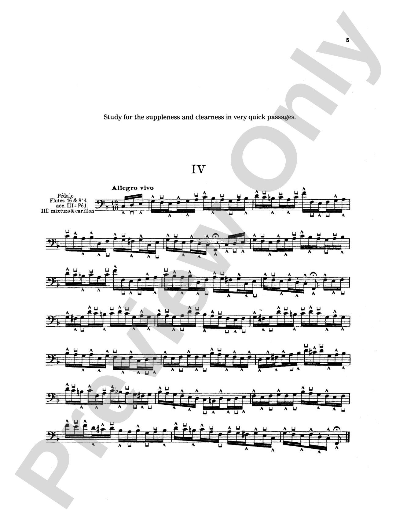 Peeters: Ten Studies for Pedal Playing