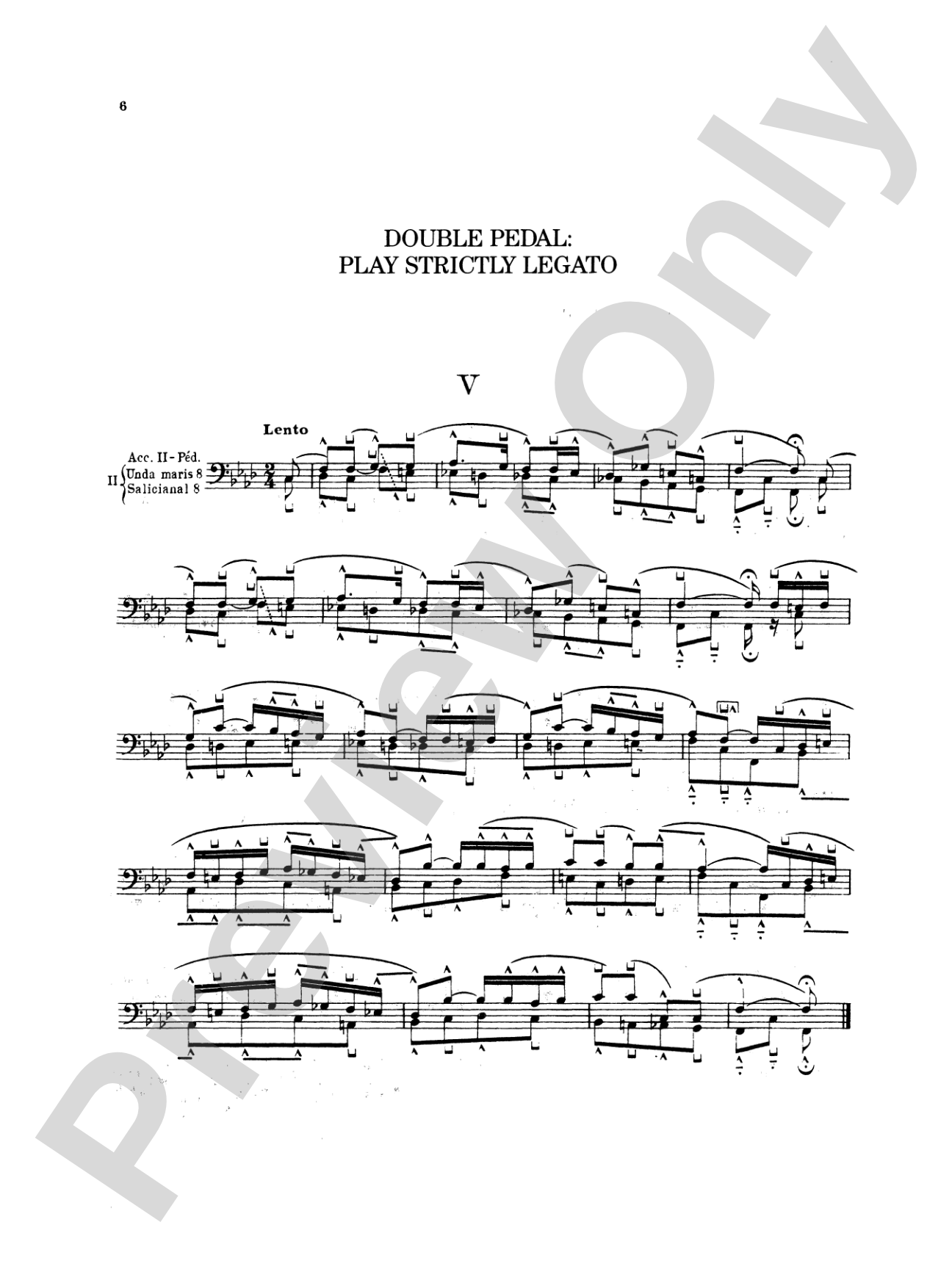 Peeters: Ten Studies for Pedal Playing