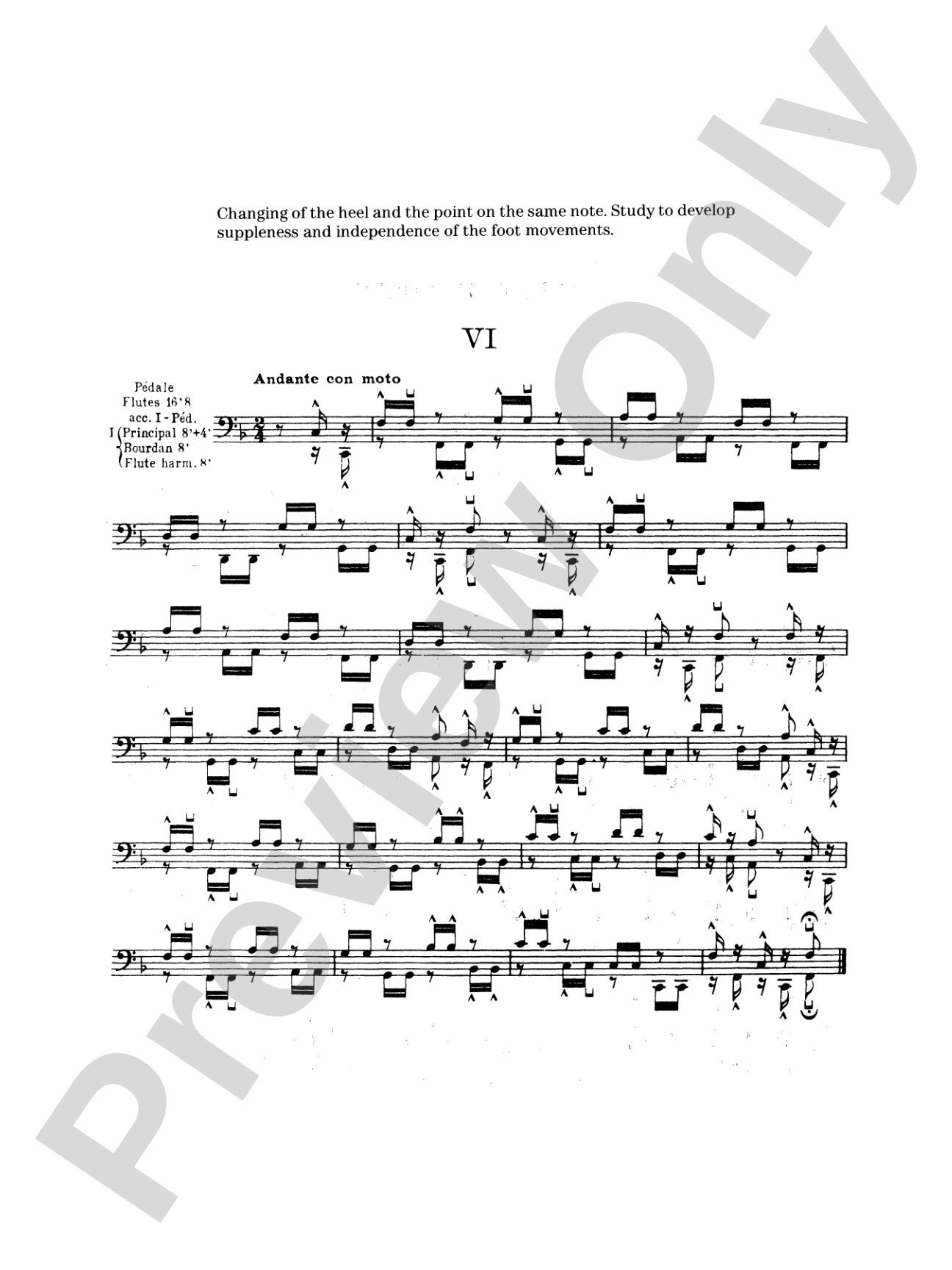 Peeters: Ten Studies for Pedal Playing