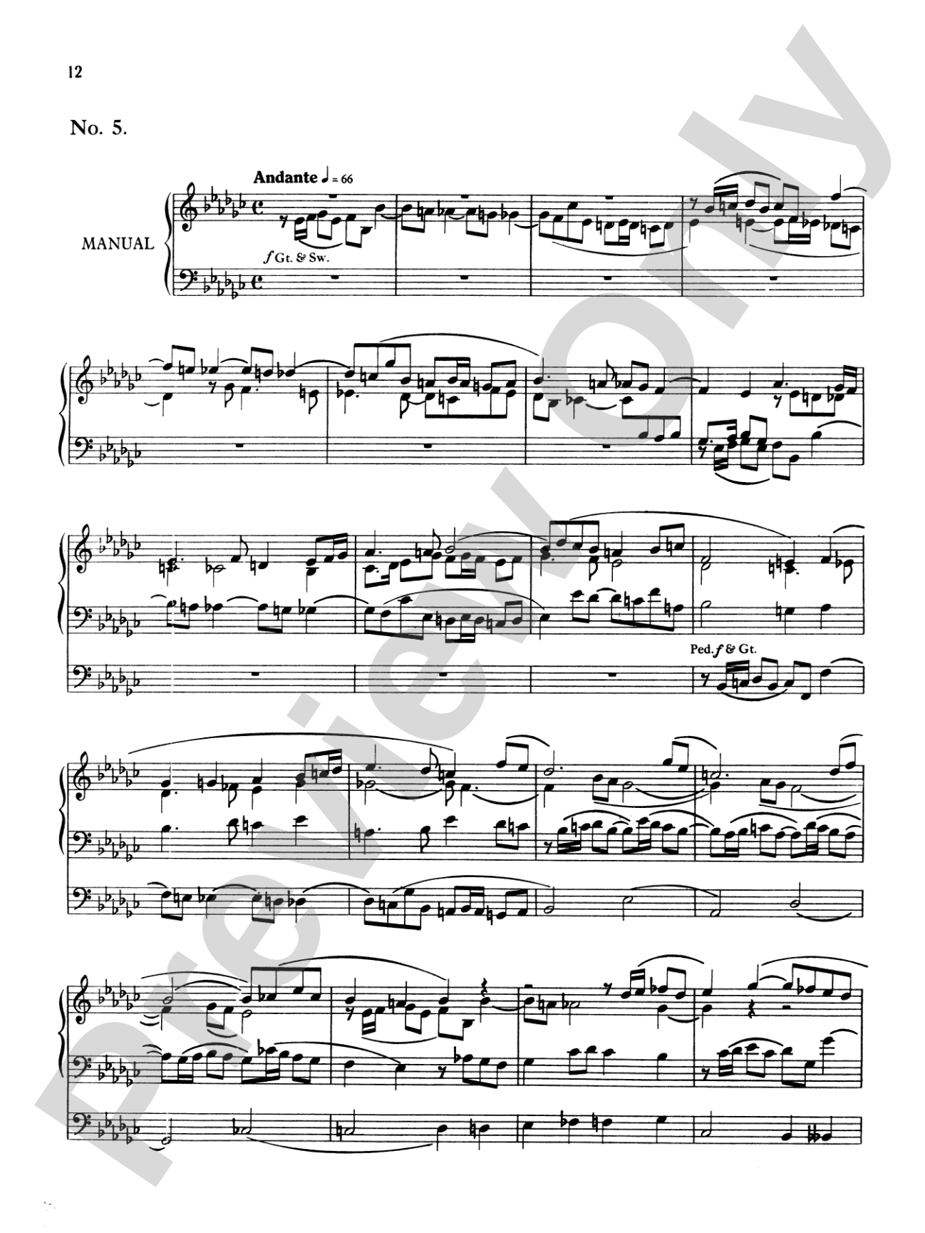 Rheinberger: Twelve Fughettas, Op. 123B