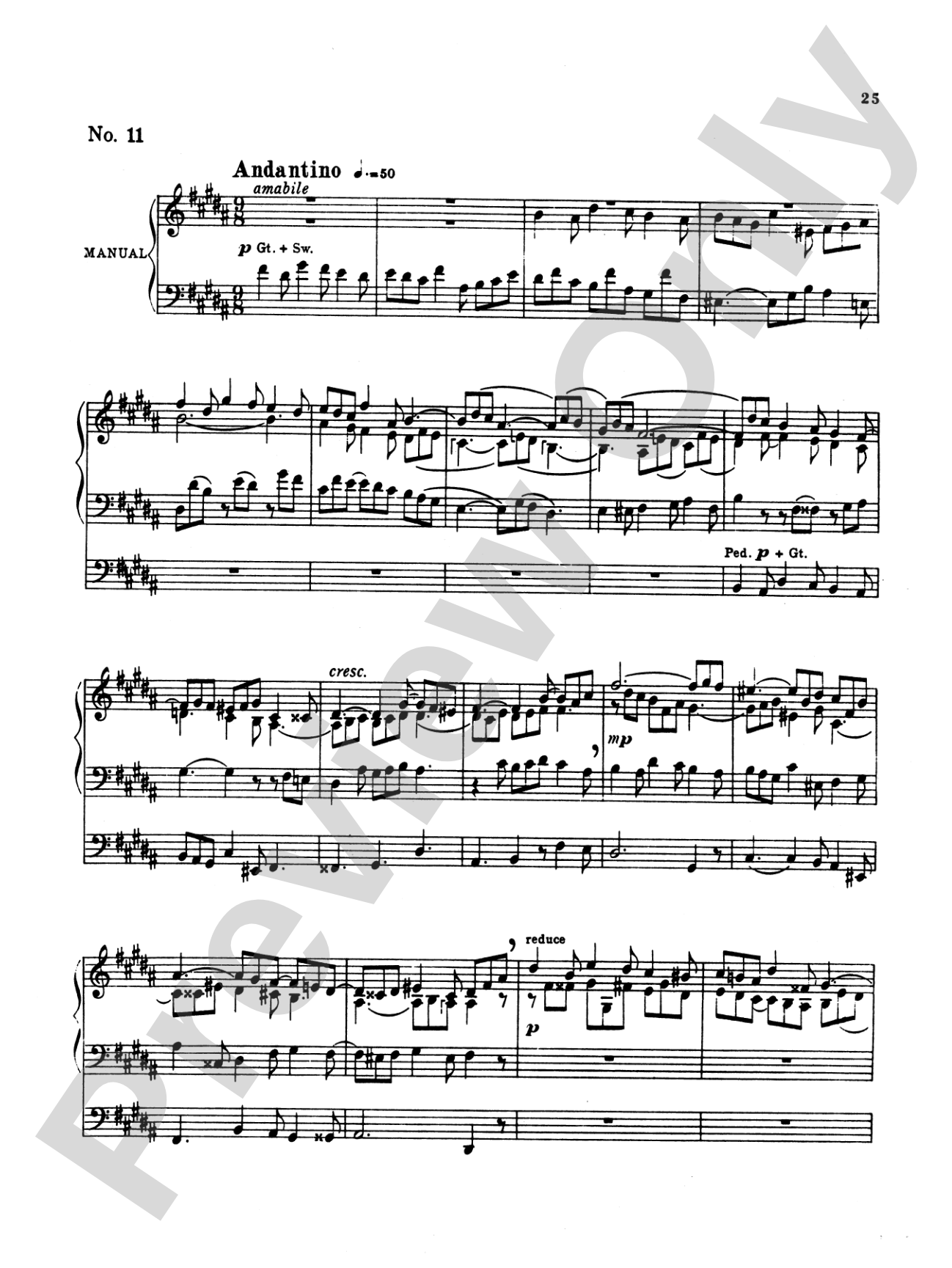 Rheinberger: Twelve Fughettas, Op. 123B
