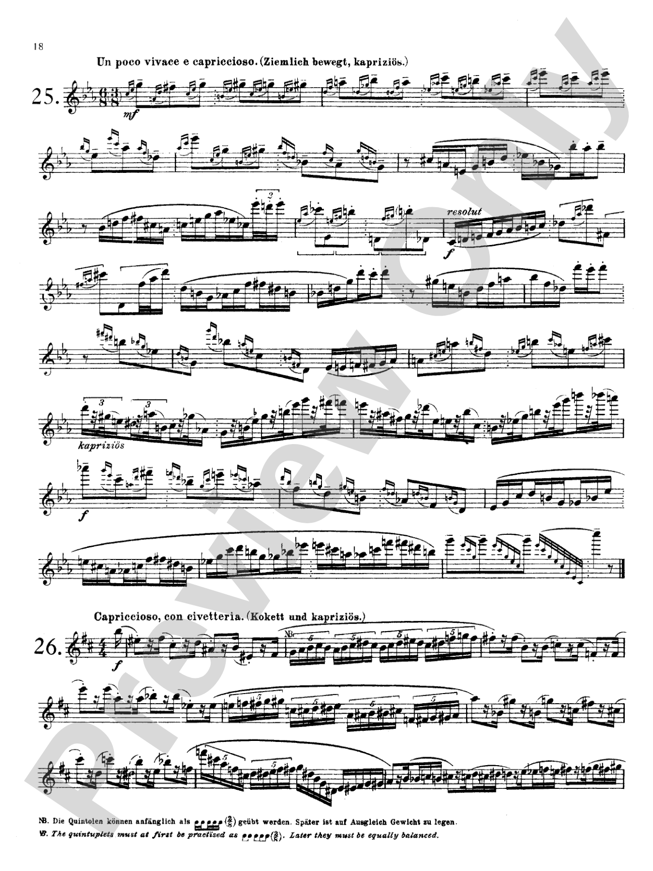 Karg-Elert: Thirty Studies, Op. 107: Flute Book