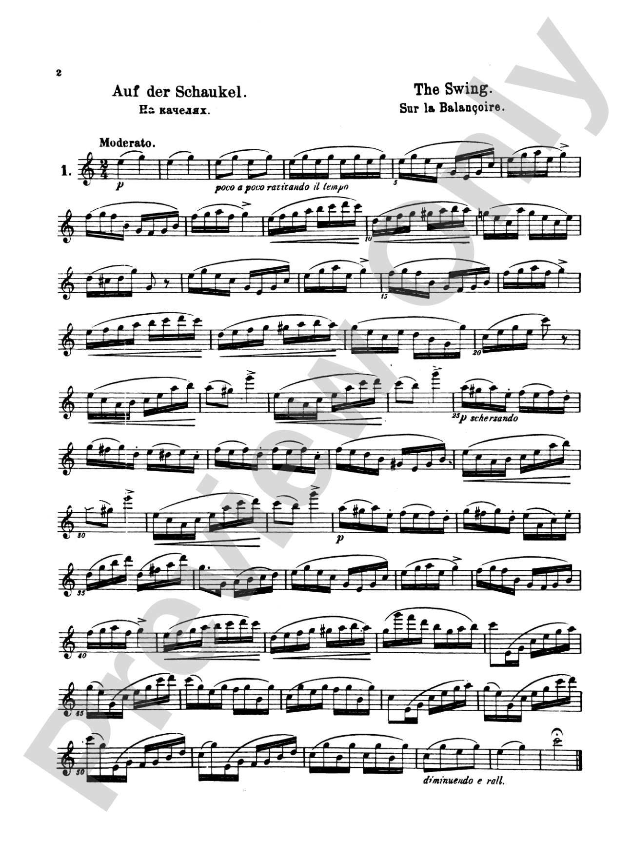 Köhler: Twenty-Five Romantic Etudes, Op. 66: Flute Book