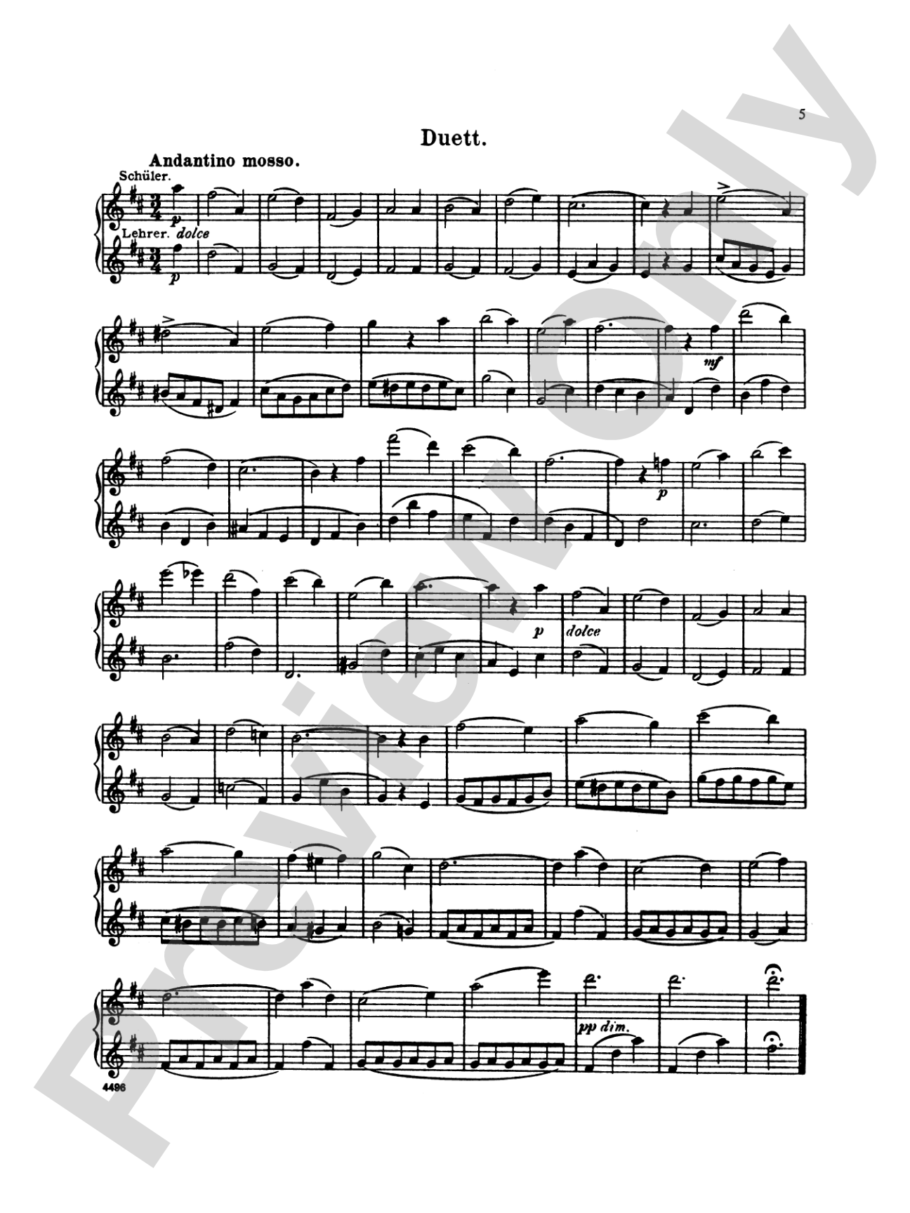 Köhler: Twenty Easy Melodic Progressive Exercises, Op. 93 (Volume I, Nos. 1-10): Flute Book