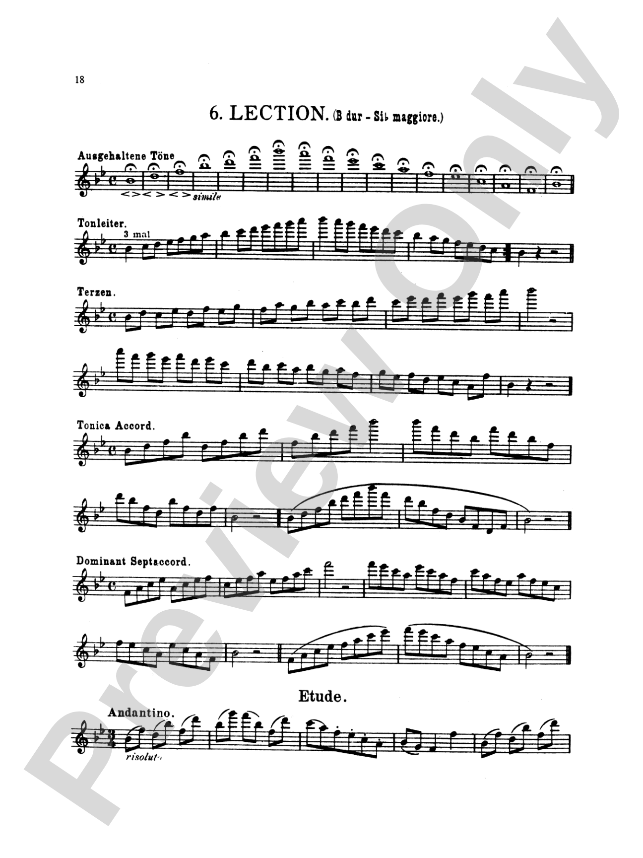 Köhler: Twenty Easy Melodic Progressive Exercises, Op. 93 (Volume I, Nos. 1-10)