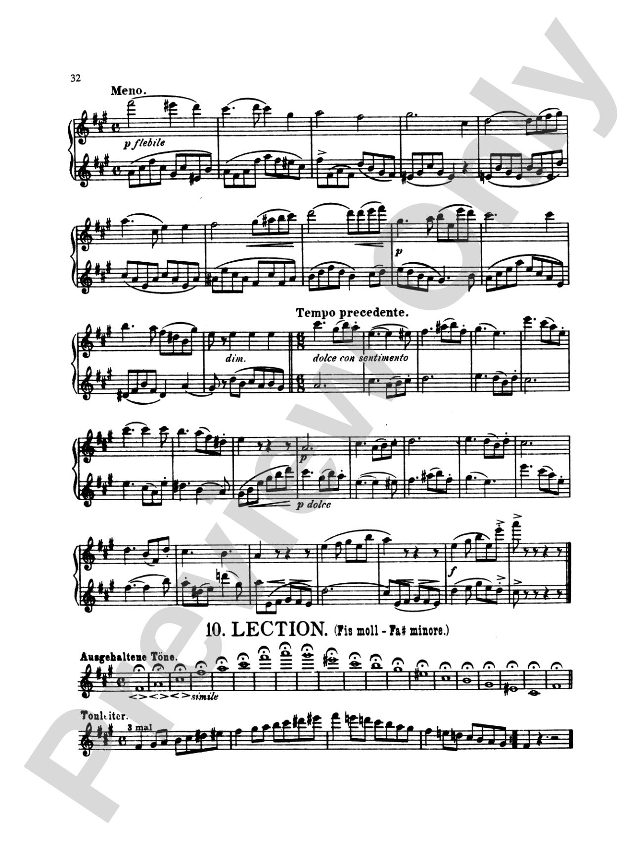 Köhler: Twenty Easy Melodic Progressive Exercises, Op. 93 (Volume I, Nos. 1-10)