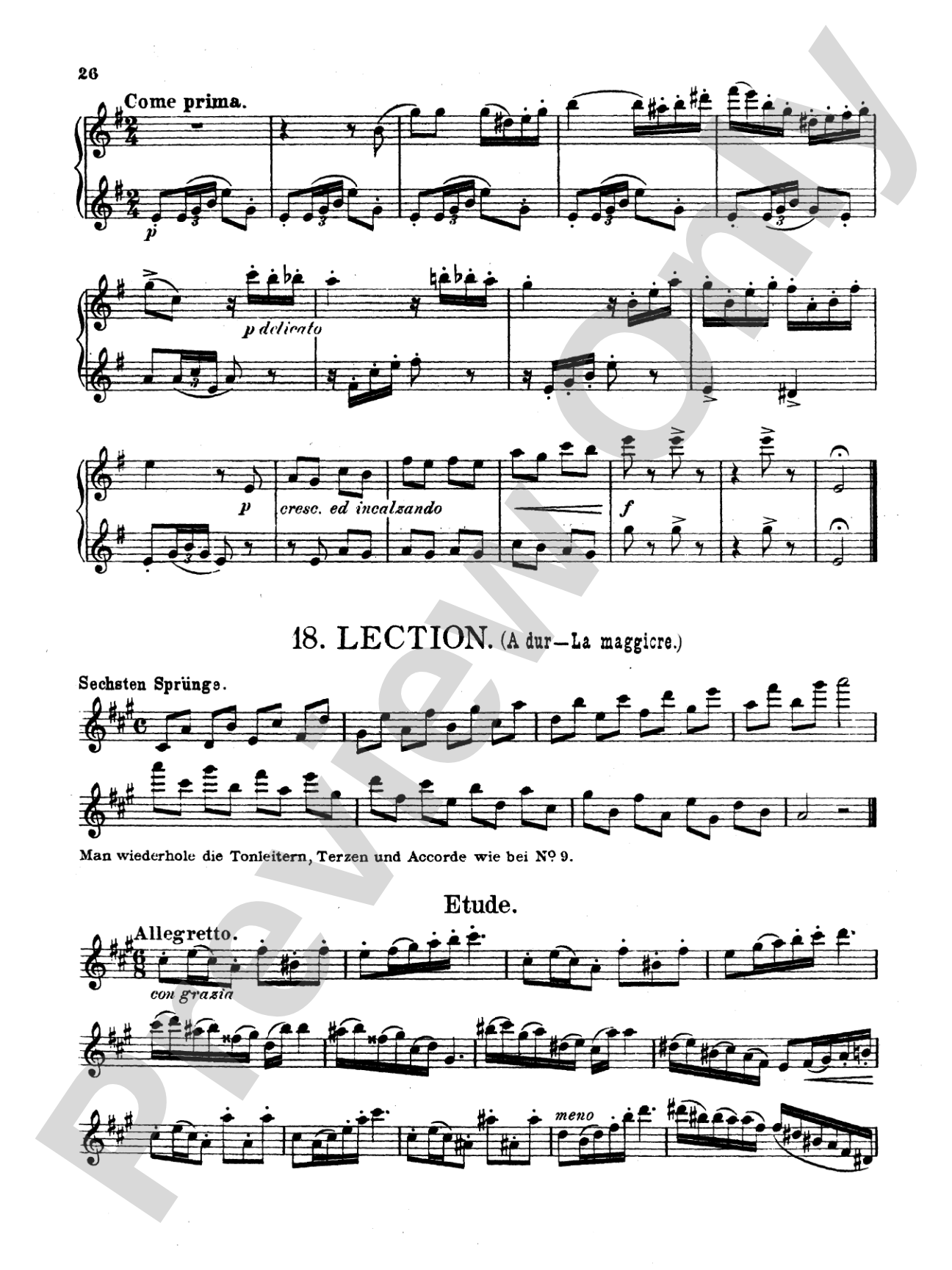 Köhler: Twenty Easy Melodic Progressive Exercises, Op. 93 (Volume II, Nos. 11-20)