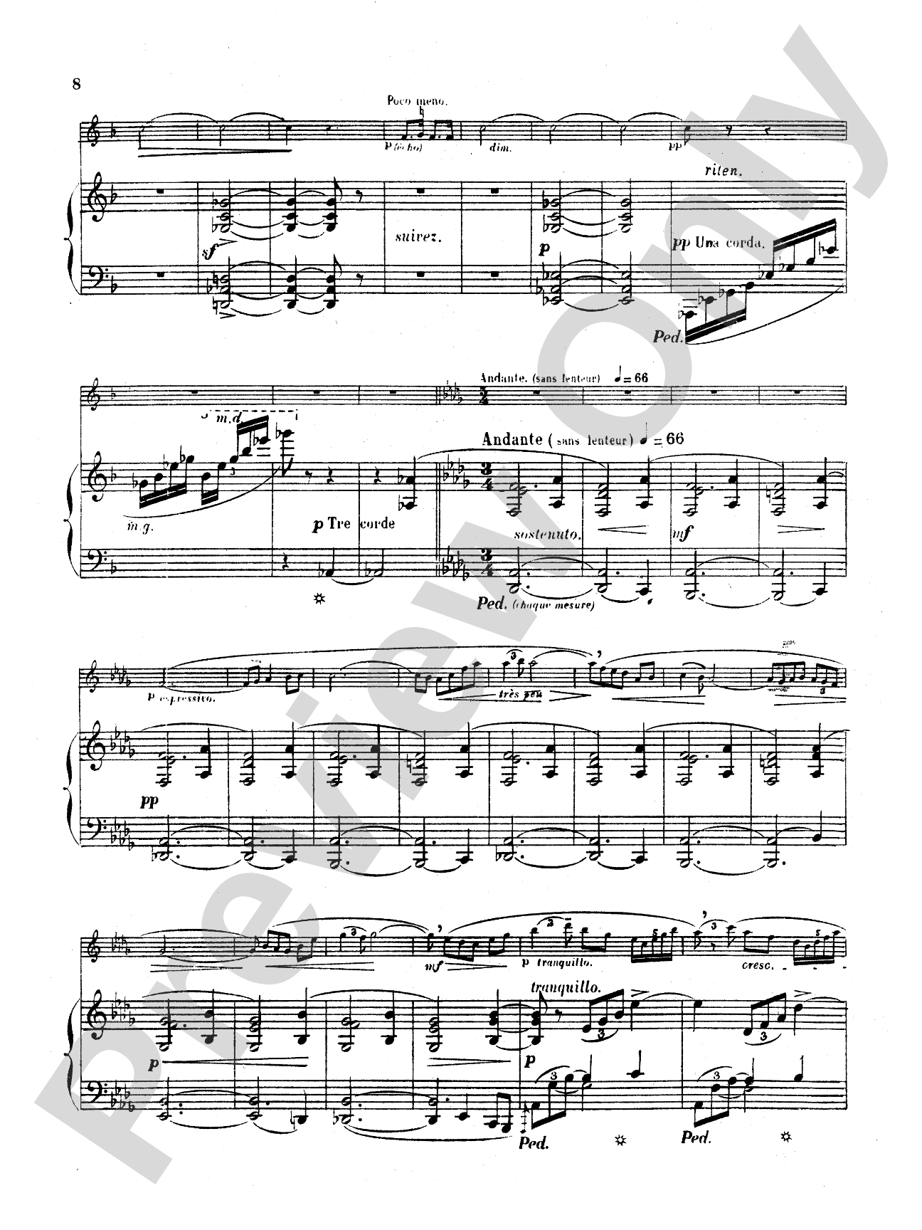 Büsser: Piece in B flat, Op. 22: Oboe Part(s)
