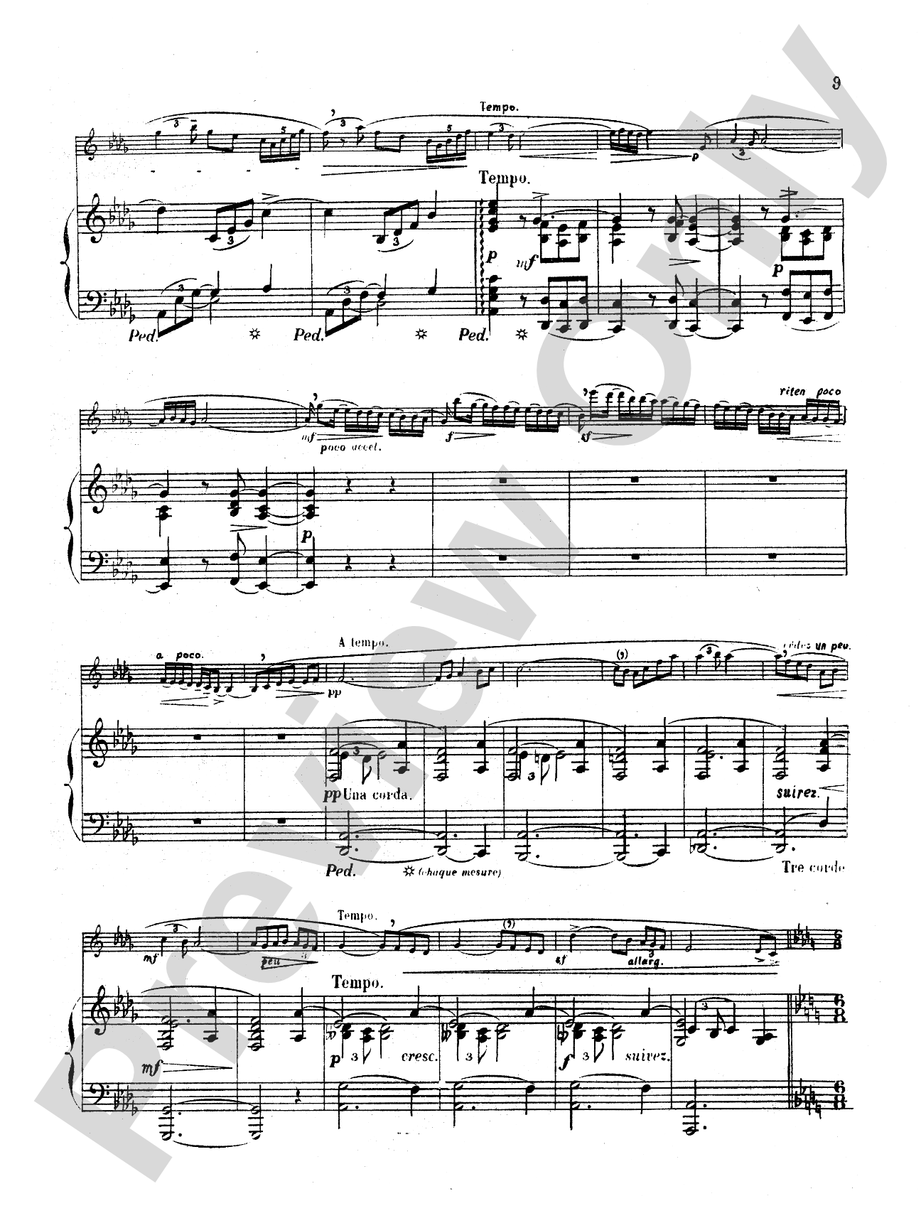 Büsser: Piece in B flat, Op. 22: Oboe Part(s)