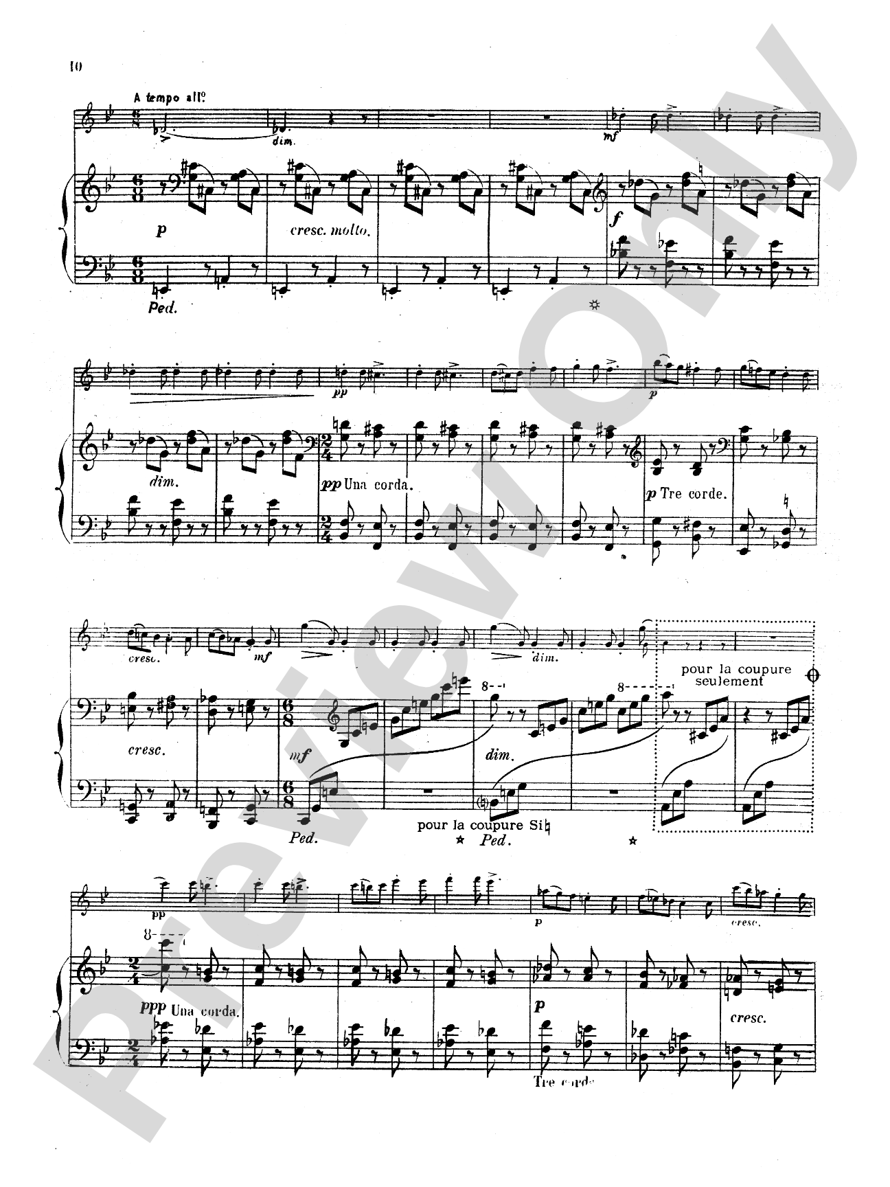 Büsser: Piece in B flat, Op. 22: Oboe Part(s)