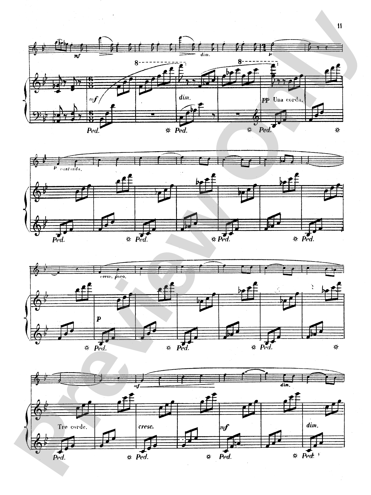 Büsser: Piece in B flat, Op. 22: Oboe Part(s)