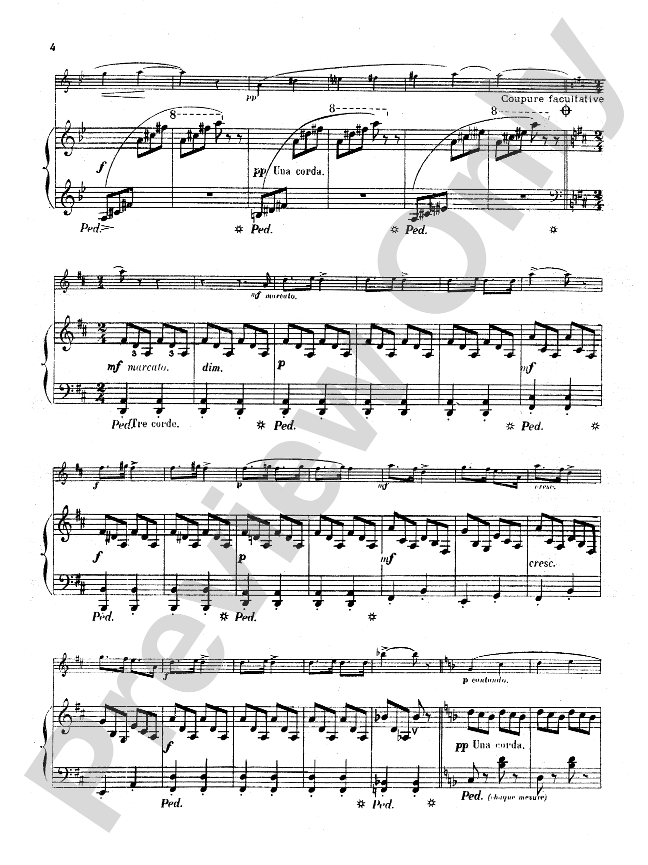 Büsser: Piece in B flat, Op. 22: Oboe Part(s)