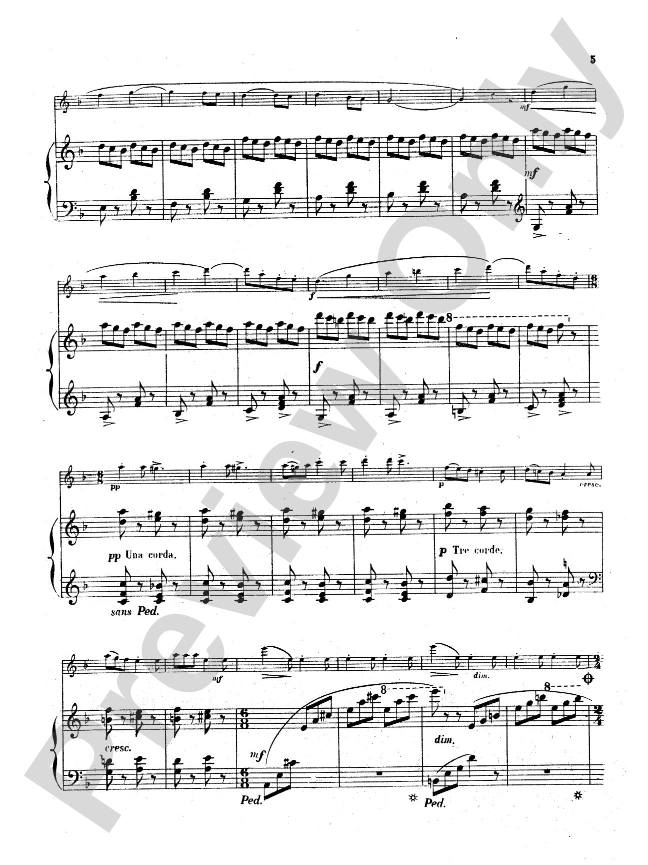 Büsser: Piece in B flat, Op. 22: Oboe Part(s)