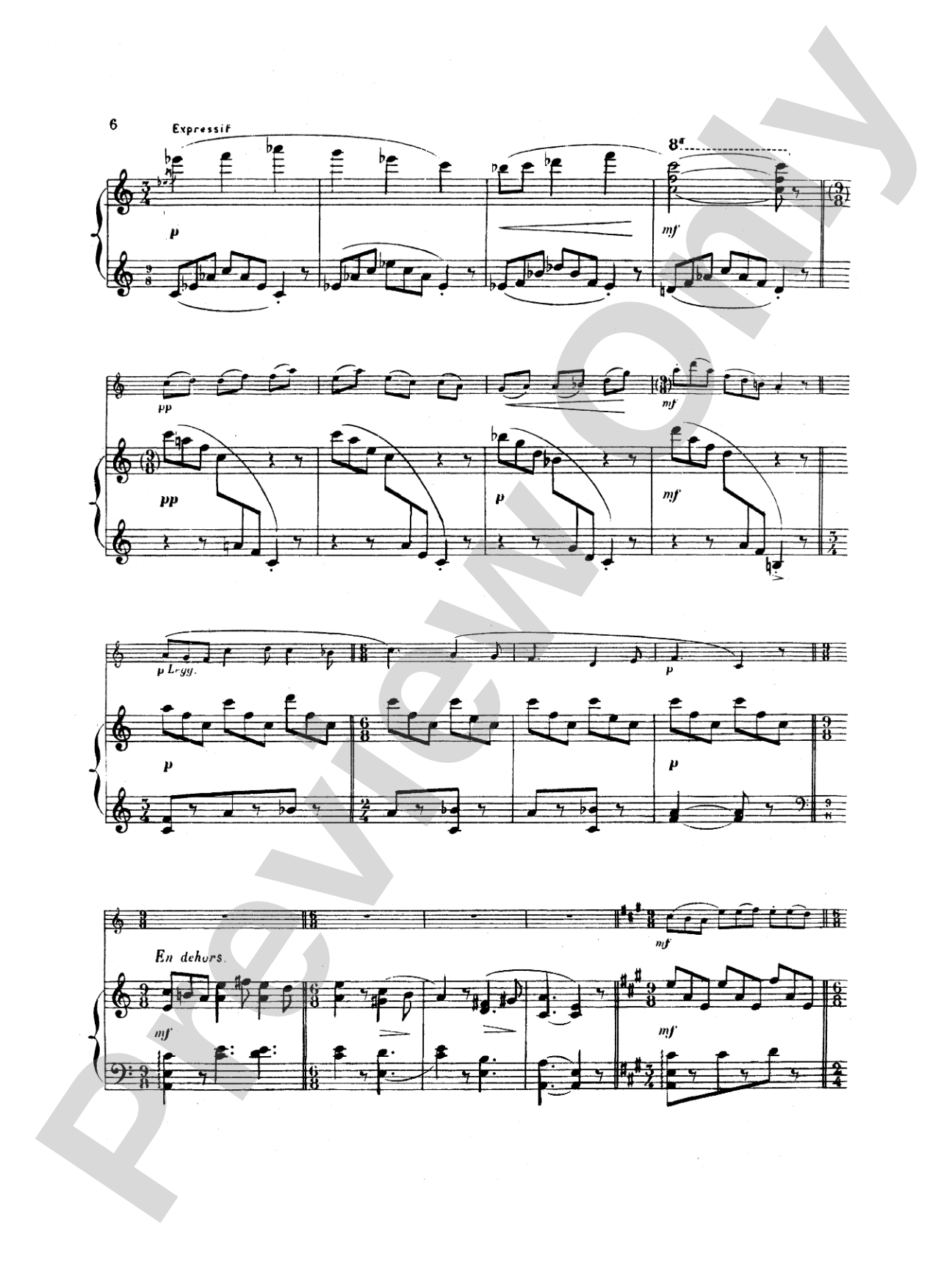 Büsser: Eglogue, Op. 63: Oboe Part(s)