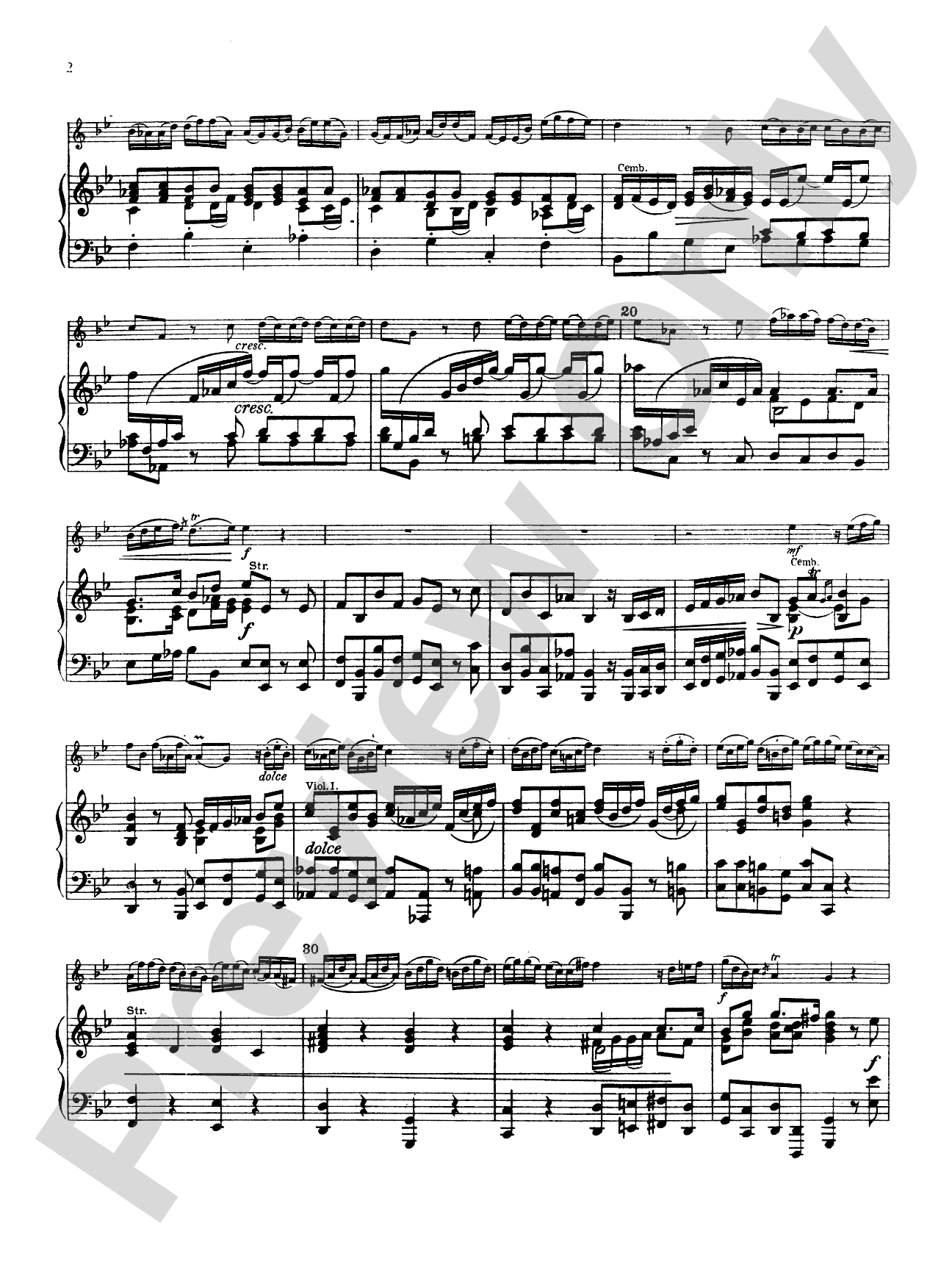 Marcello: Concerto in C Minor: Oboe Part(s)