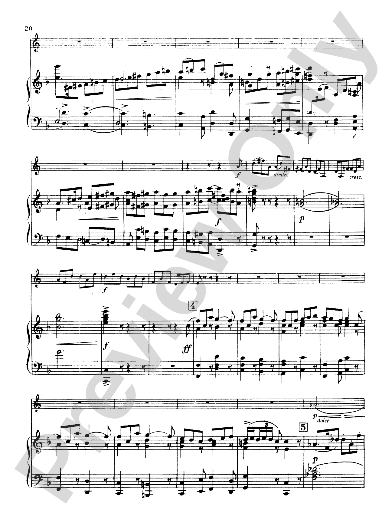 Goedicke: Concerto in F Major, Op. 40: French Horn Part(s)