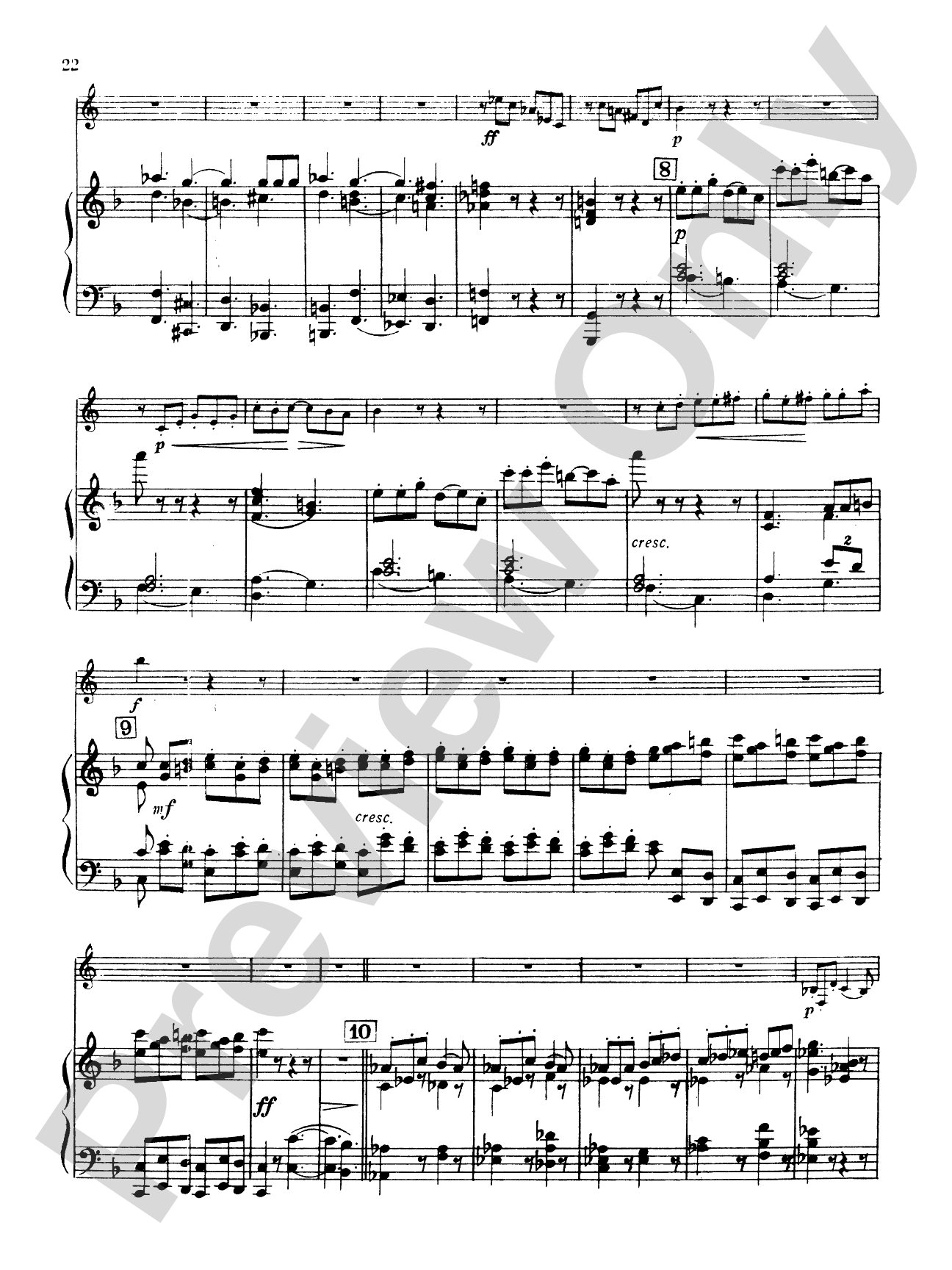 Goedicke: Concerto in F Major, Op. 40: French Horn Part(s)