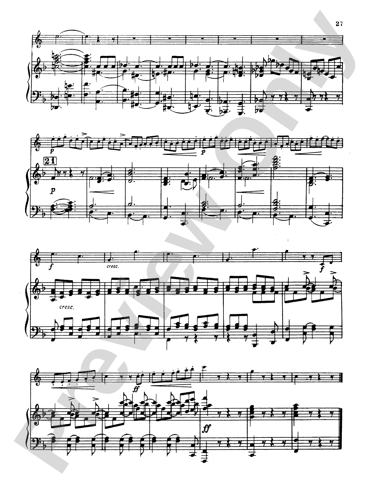 Goedicke: Concerto in F Major, Op. 40: French Horn Part(s)