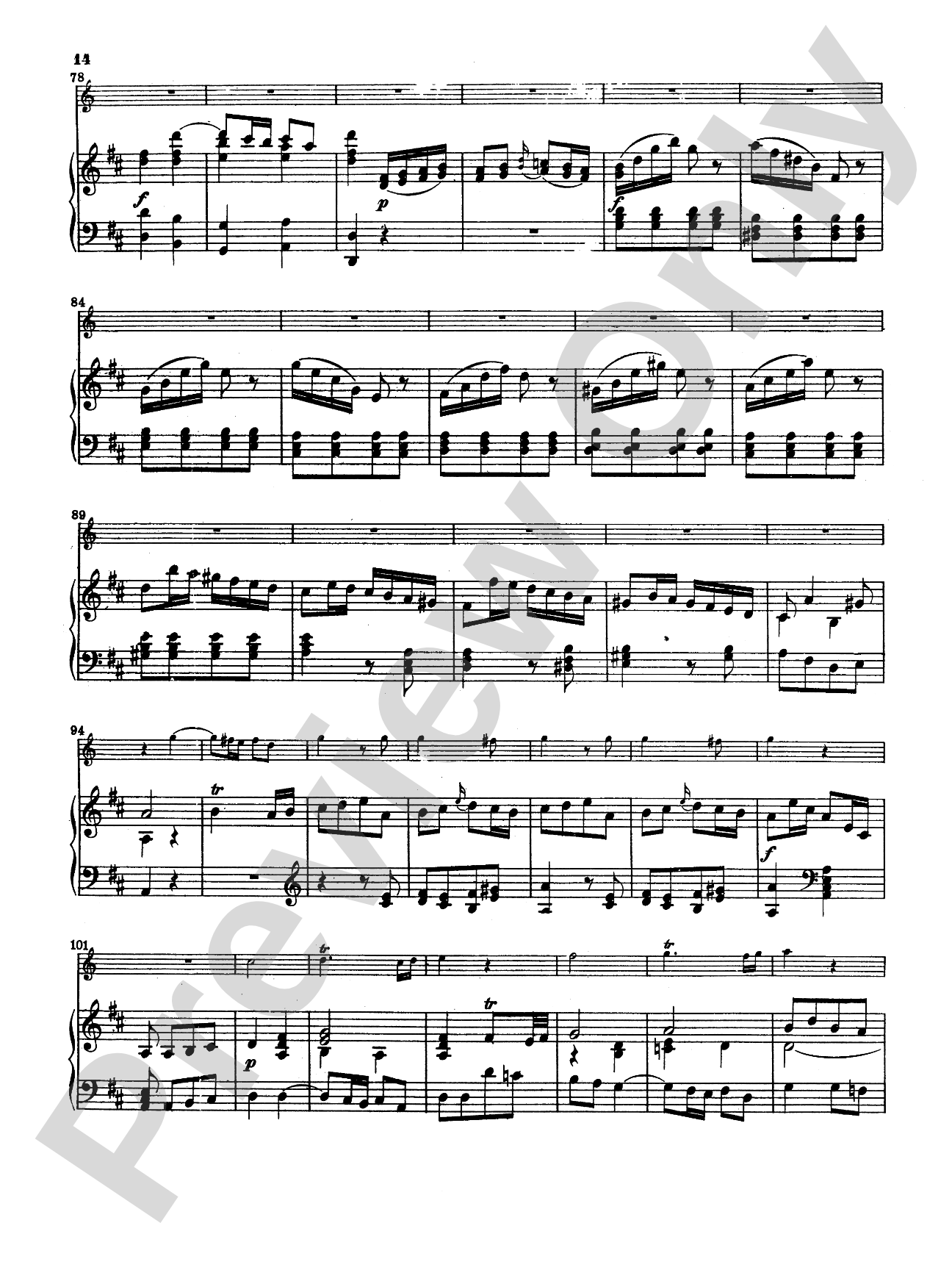 Haydn: Horn Concerto No. 1 in D Major: French Horn Part(s)