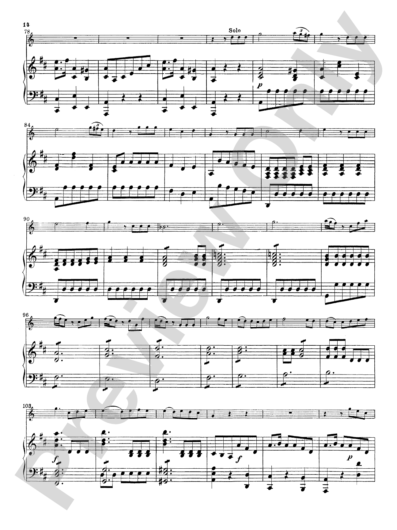Haydn: Concerto No. 2 in D Major: French Horn Part(s)