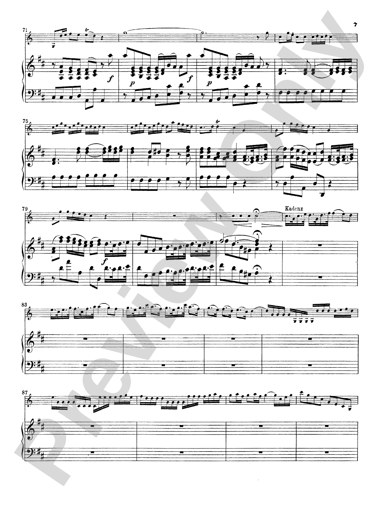 Haydn: Concerto No. 2 in D Major: French Horn Part(s)