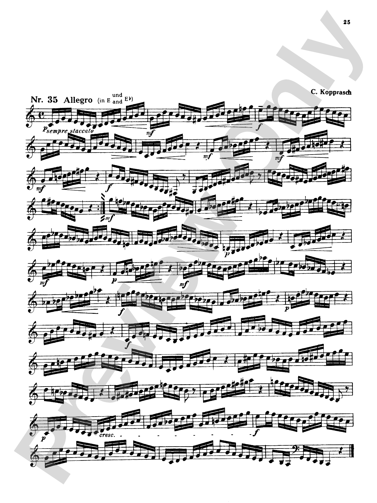 Kopprasch: Sixty Selected Studies: French Horn Book