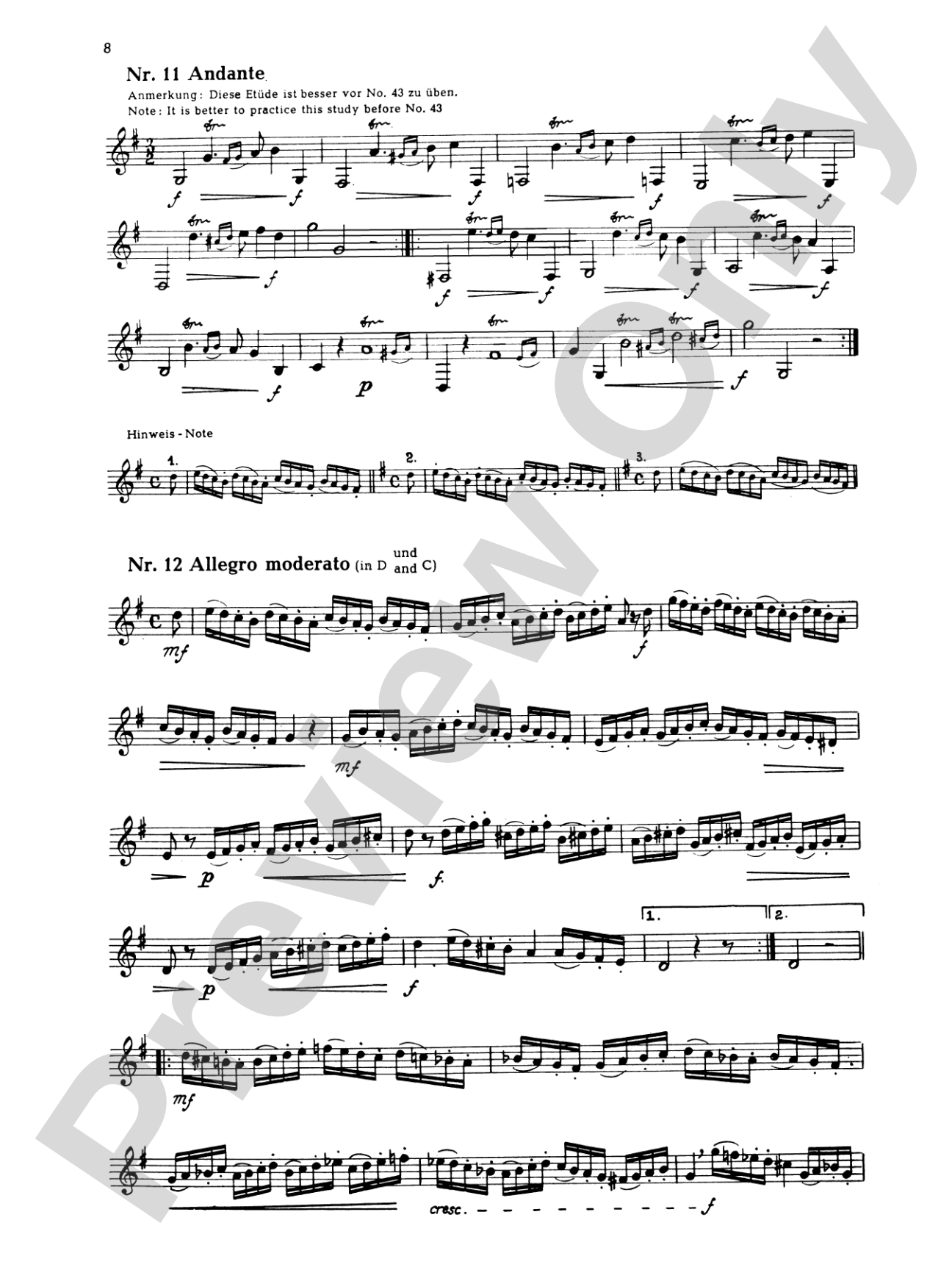 Kopprasch: Sixty Selected Studies: French Horn Book
