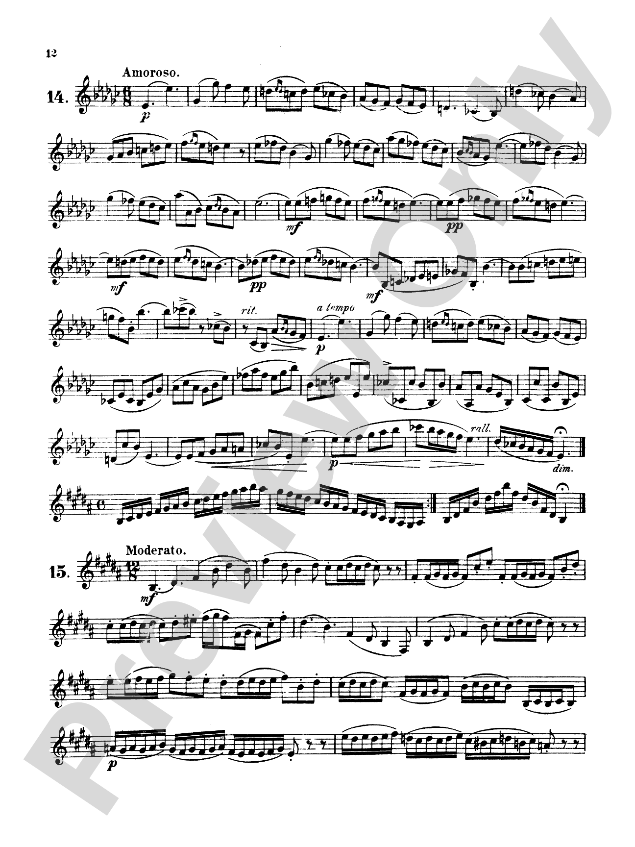 Boehme: Twenty-four Melodic Exercises (in all Major and Minor Keys), Op. 20: Trumpet Book