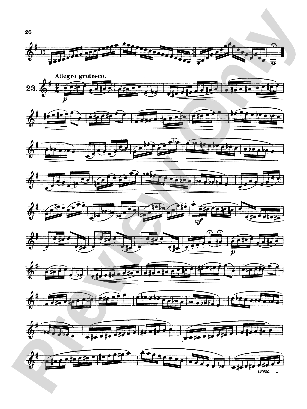 Boehme: Twenty-four Melodic Exercises (in all Major and Minor Keys), Op. 20: Trumpet Book