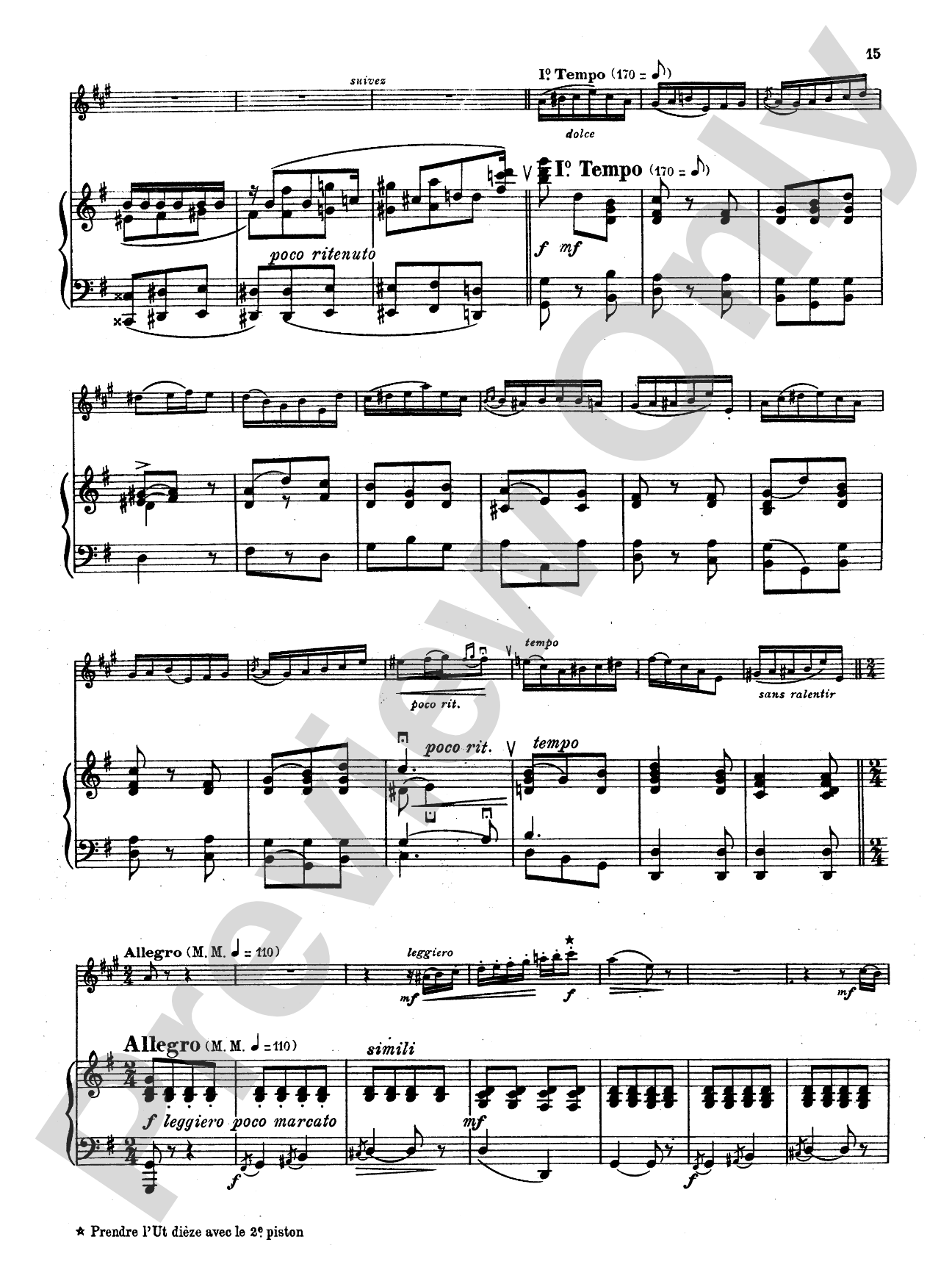 Charlier: Second Solo de Concours: Trumpet Part(s)